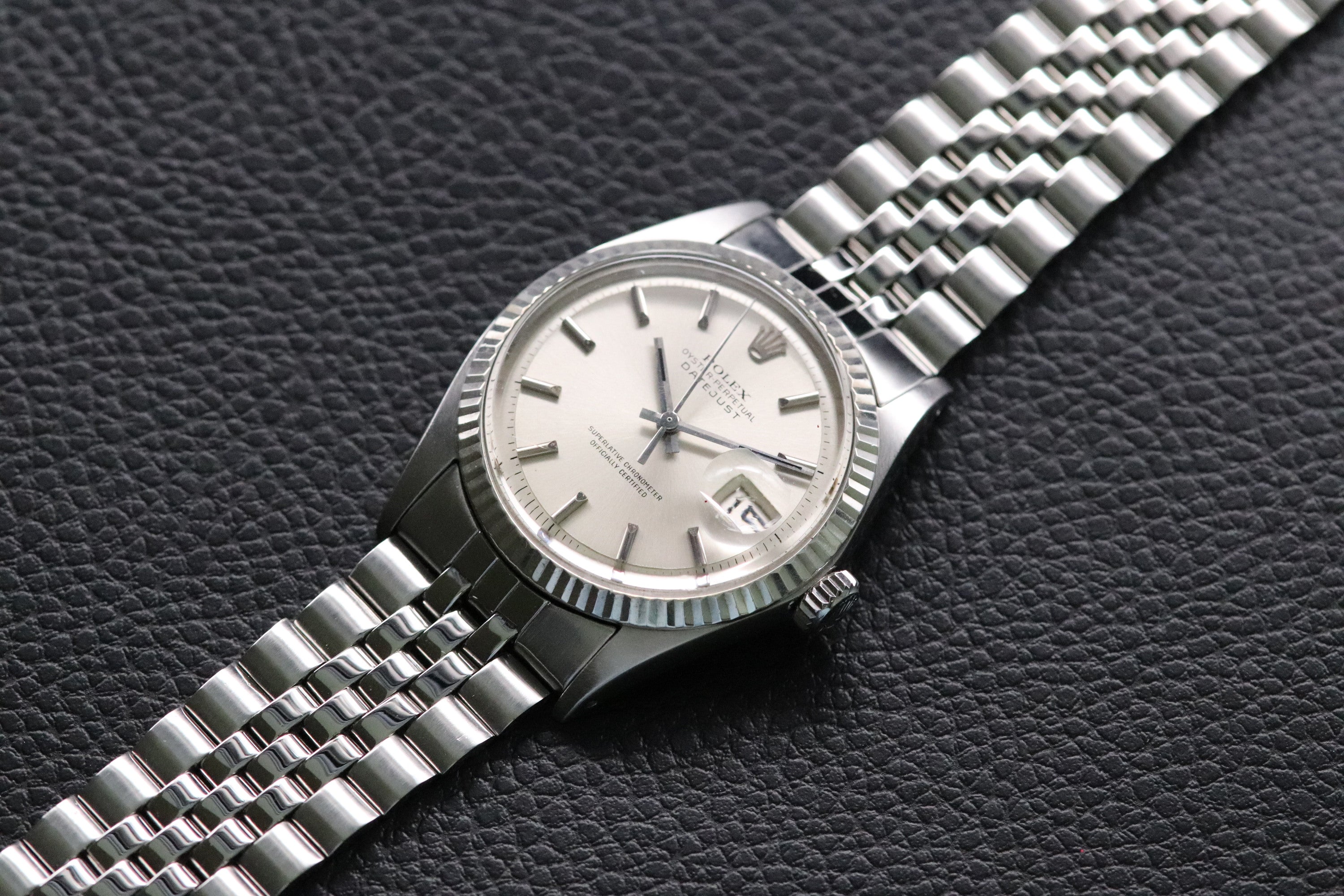 Rolex Datejust 1601 Silver Dial Papers 1970