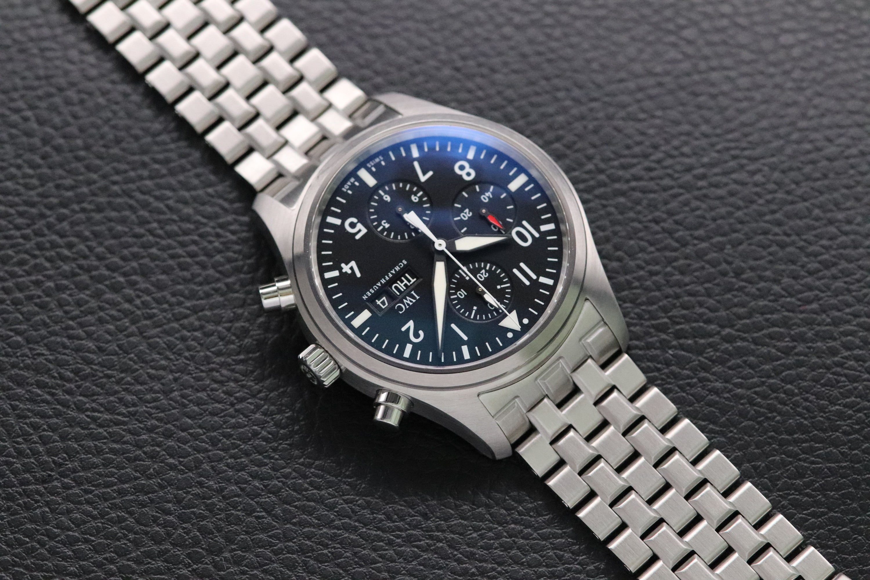 IWC Pilot's Watch Chronograph IW371704 Black Dial 2009