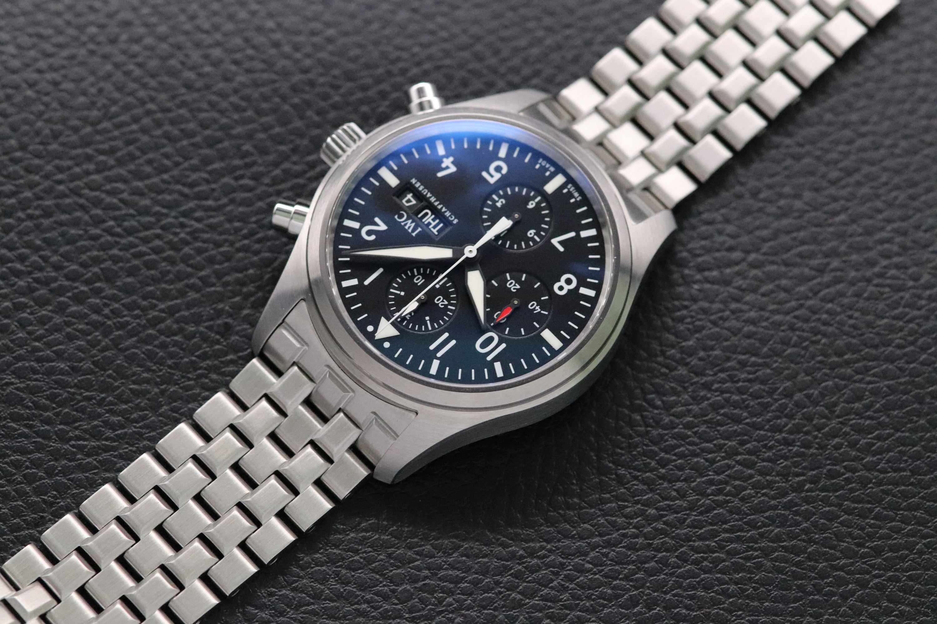 IWC Pilot's Watch Chronograph IW371704 Black Dial 2009