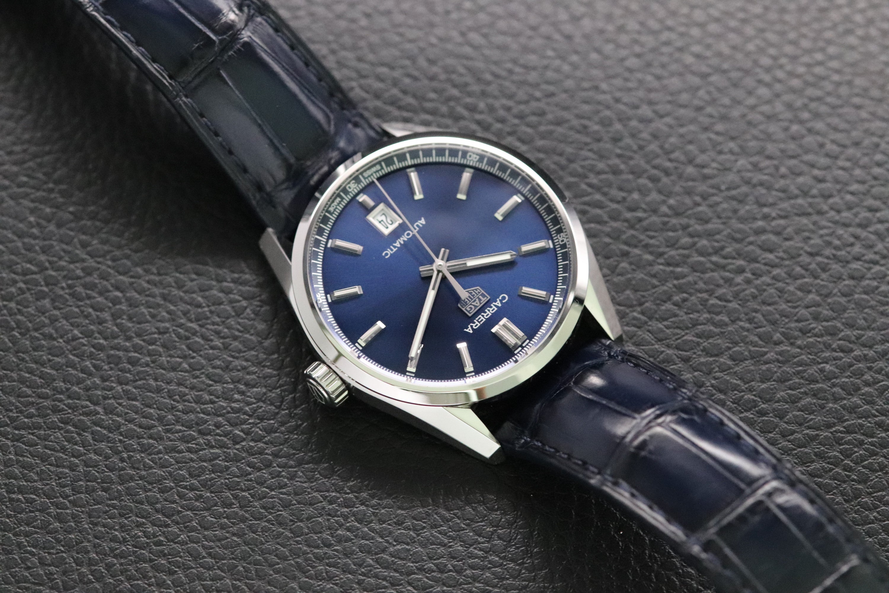 Tag Heuer Carrera Caliber 5 WBN2112-0 Blue Fullset 2022 Box+Papers