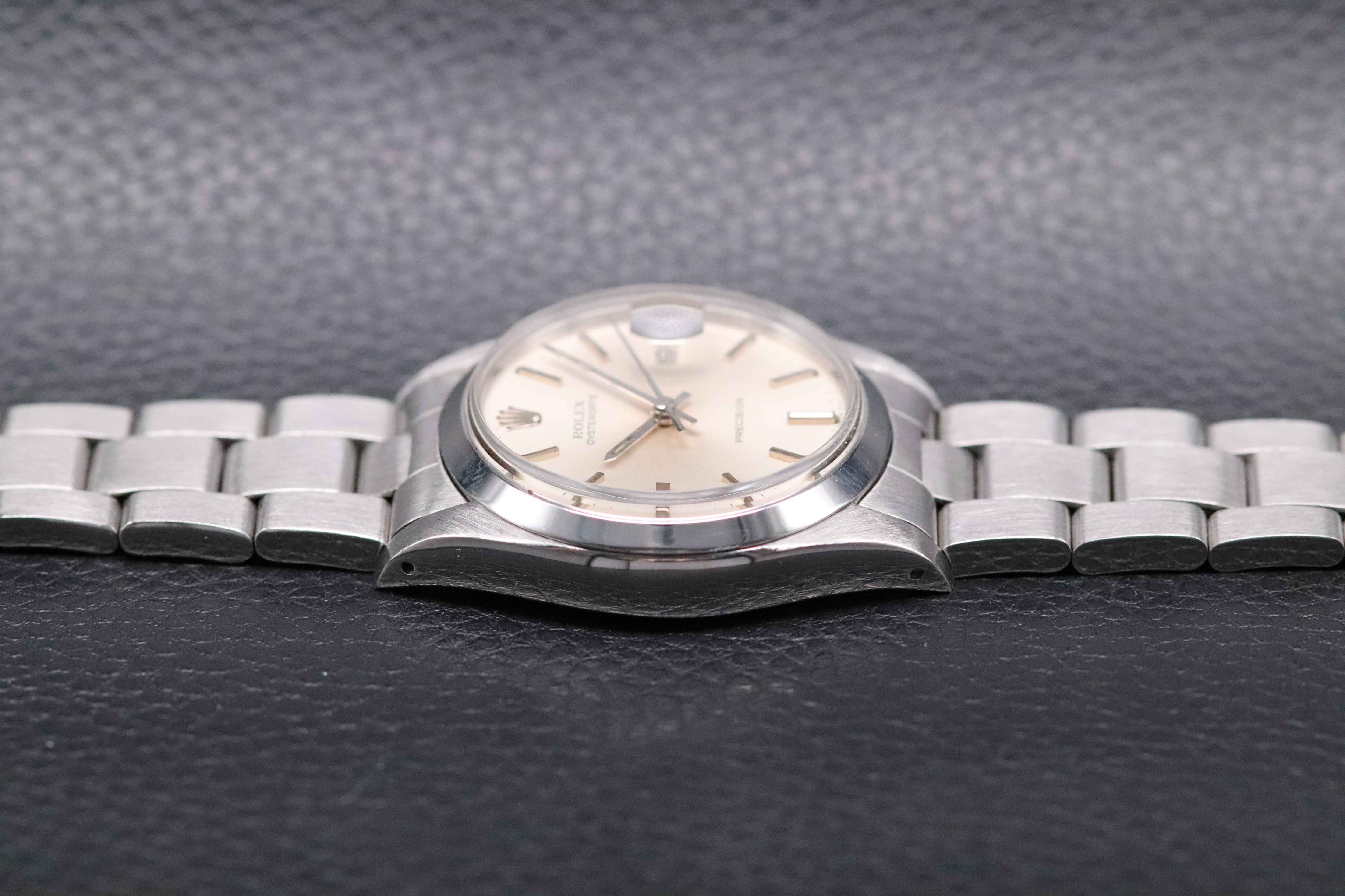 Rolex Oysterdate Precision 6694 Silver Dial 1981