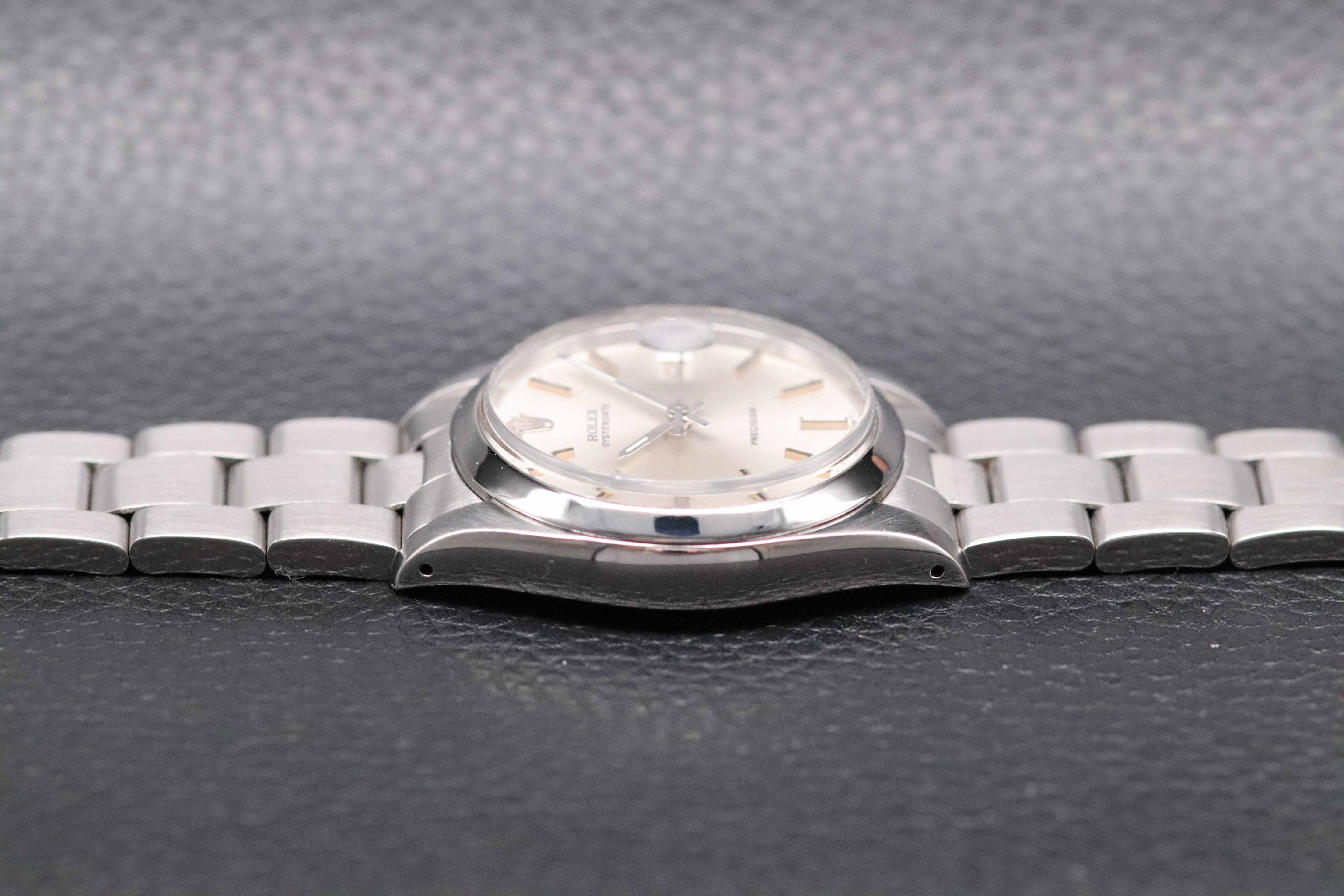 Rolex Oysterdate Precision 6694 Silver Dial 1982