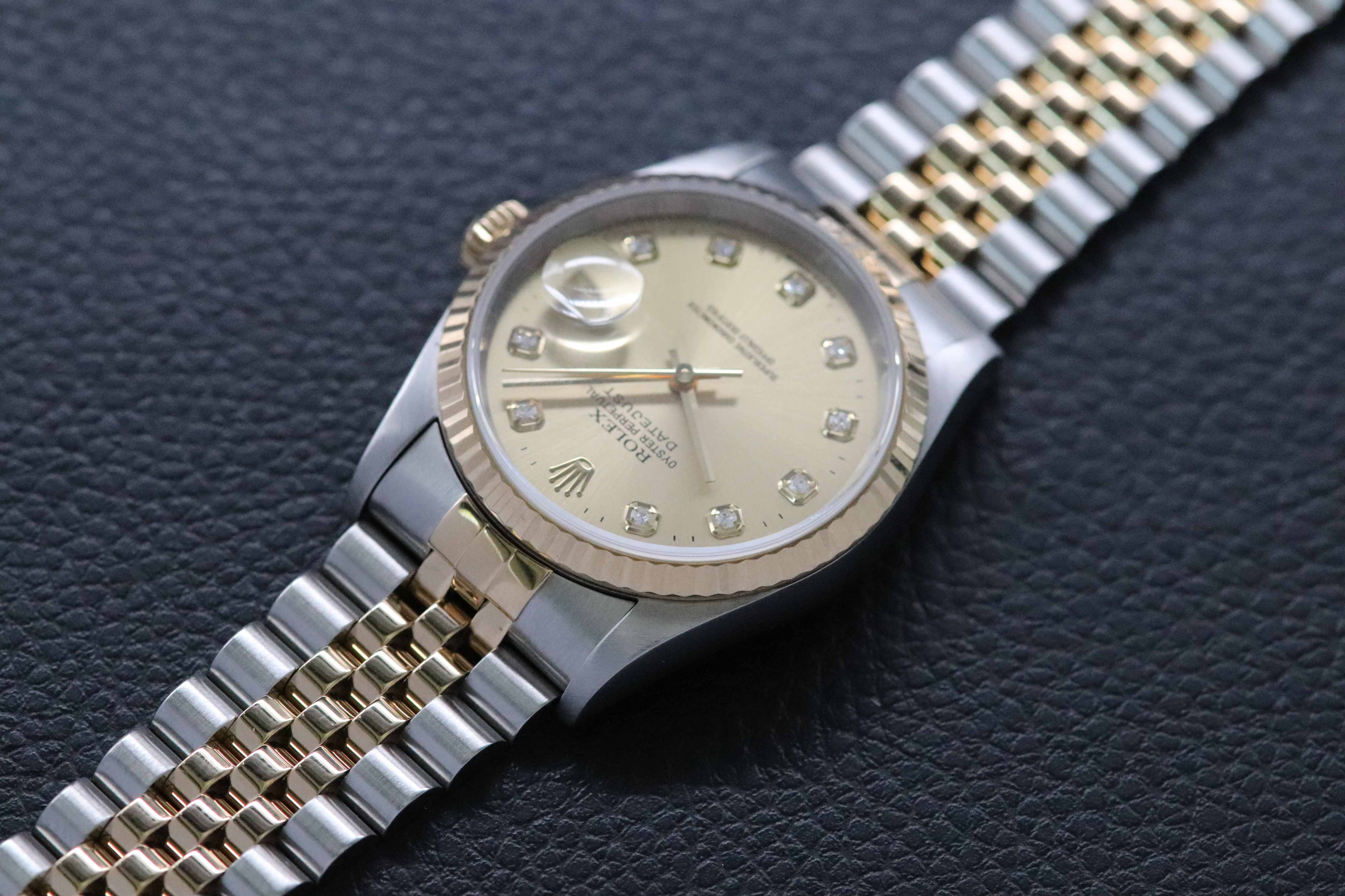 Rolex Datejust 36 16233G Set completo 1997 Scatola + documenti