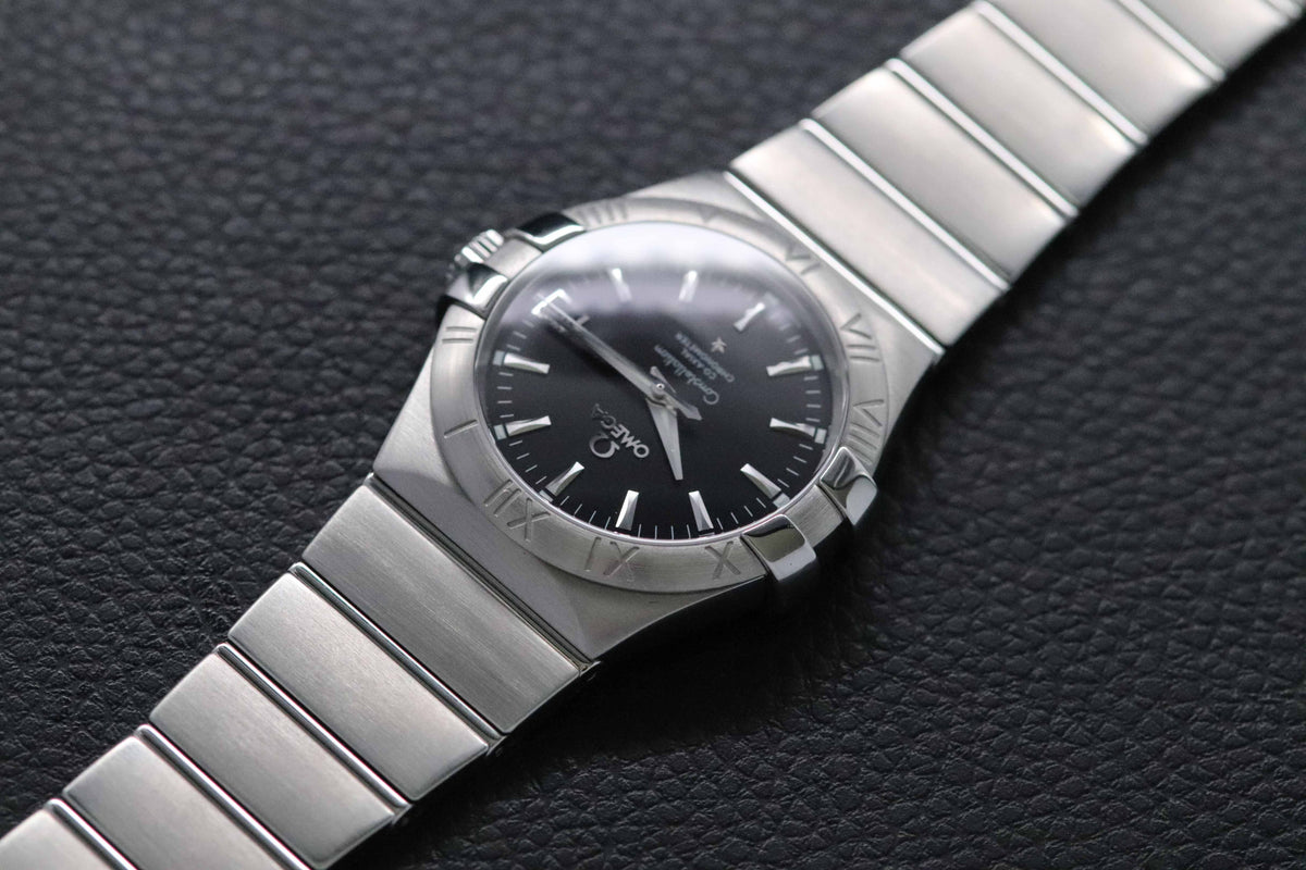 Omega Constellation 123.10.35.20.01.001 Black Dial 2017 Papers