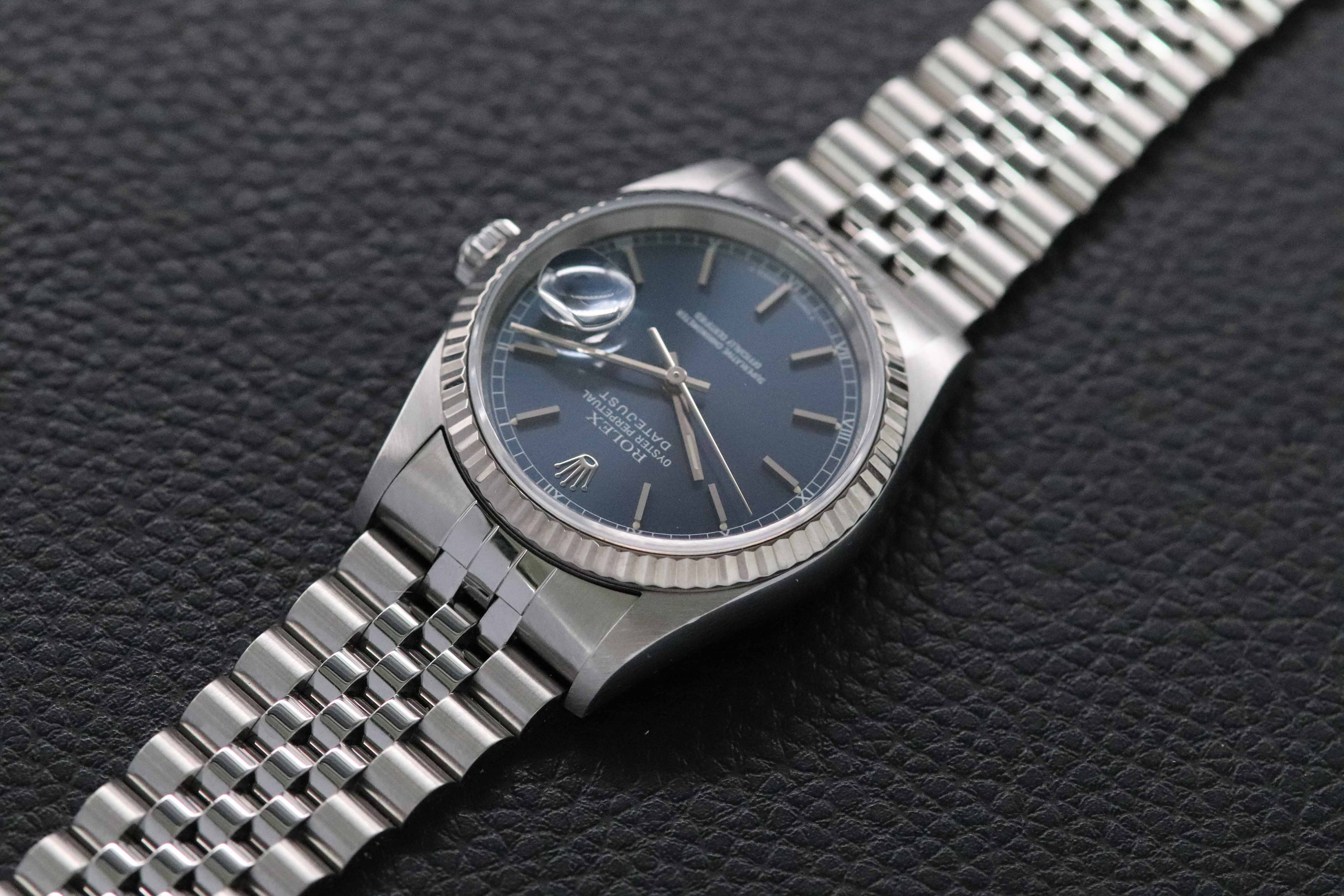 Rolex Datejust 16234 Blue Dial Fullset 1998 Box+Papers