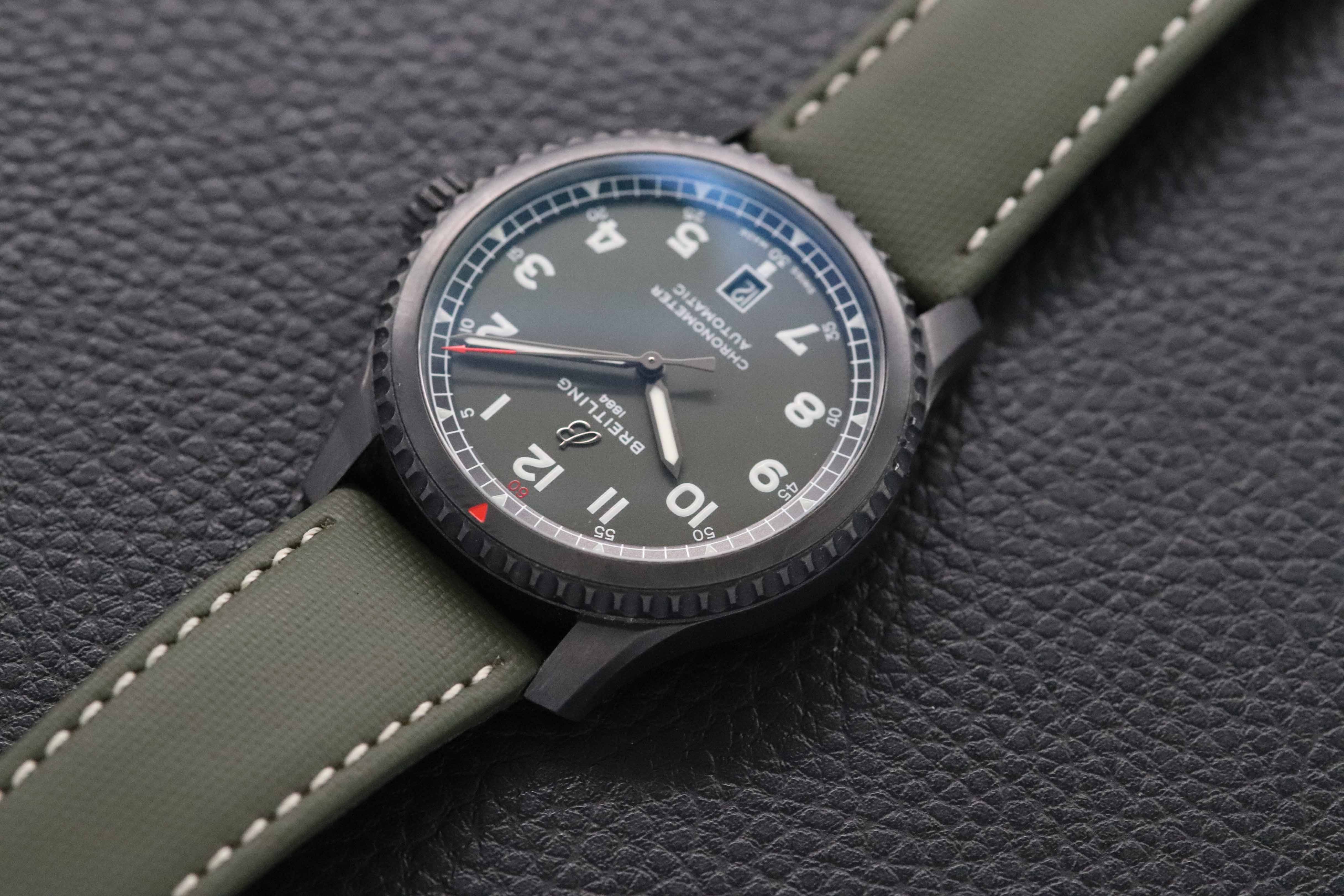 Breitling Aviator 8 Green A17315 Papers 2021