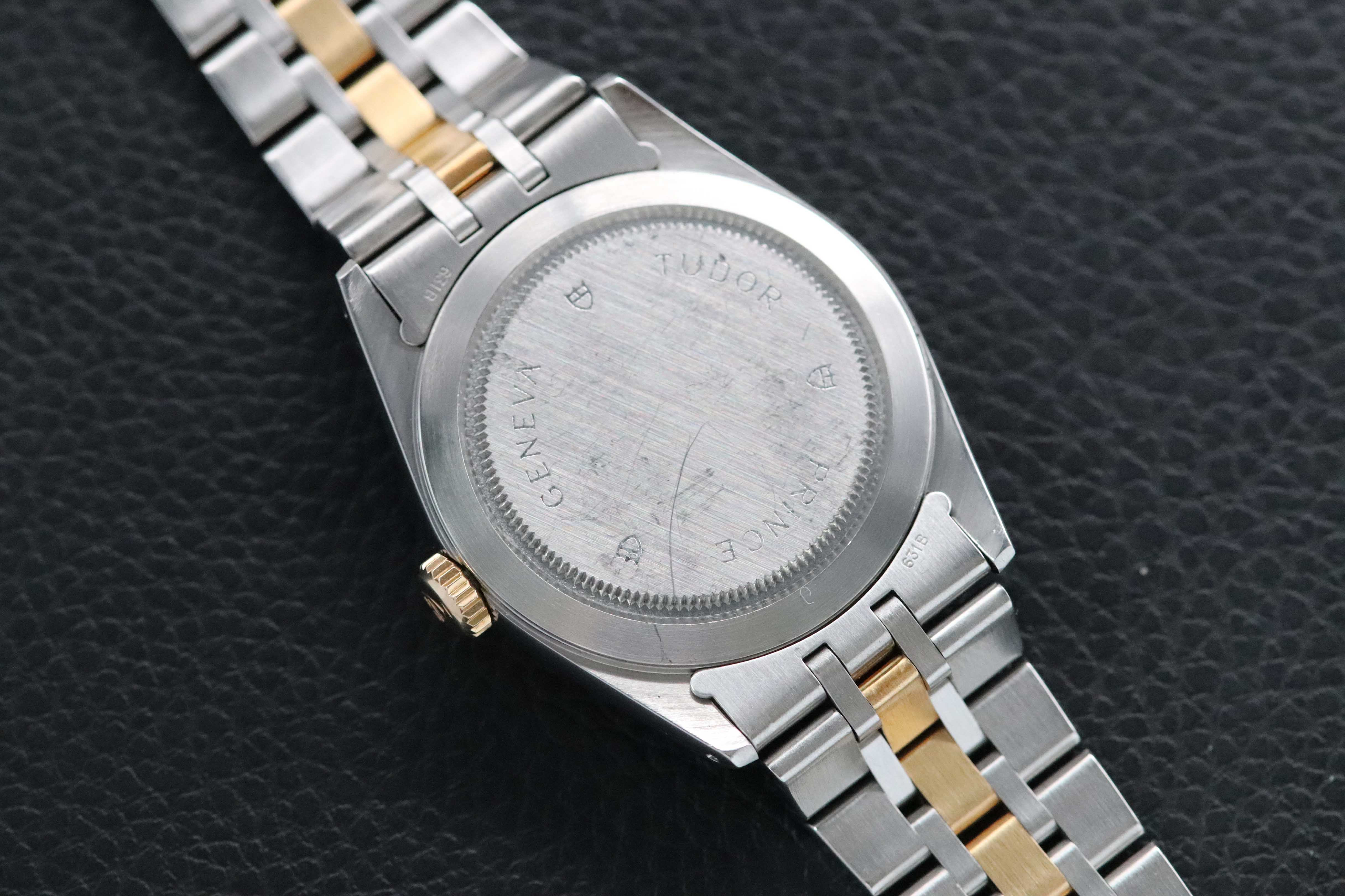 Tudor Prince Date Day 76213G Gold Dial Diamonds 2001