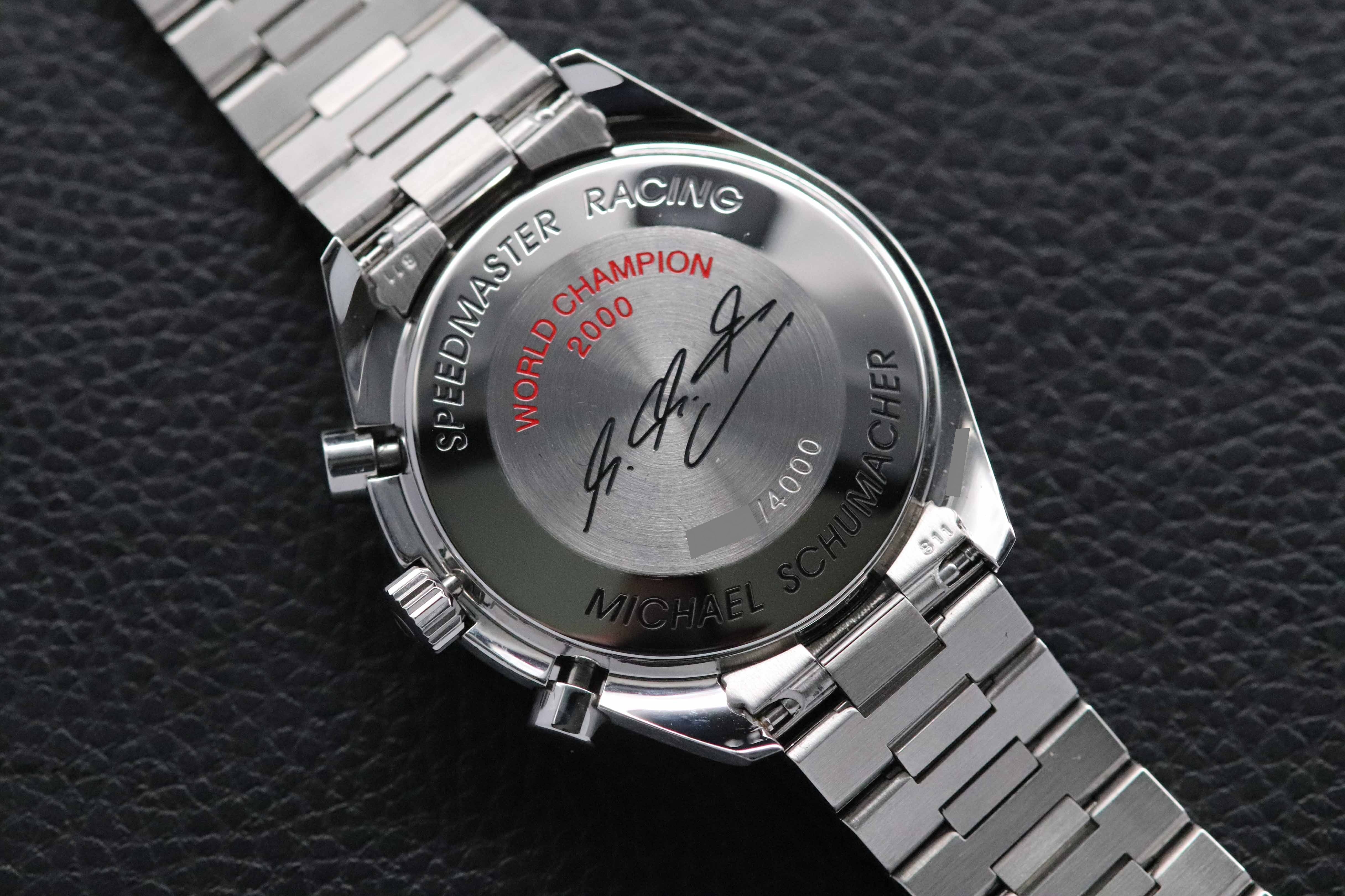 Omega Speedmaster Racing Michael Schumacher 3517.30 FULLSET 2001 Scatola + PAPERS