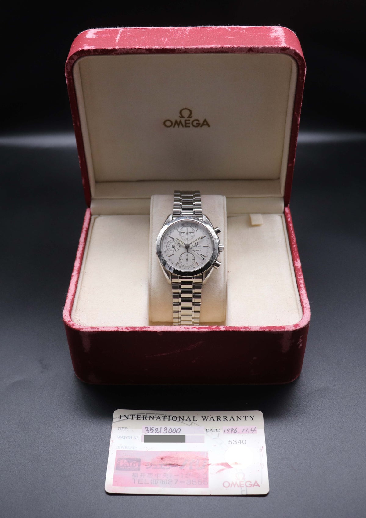 Omega Speedmaster Day Date 3521.30 Fullset 1996 Box+Papers