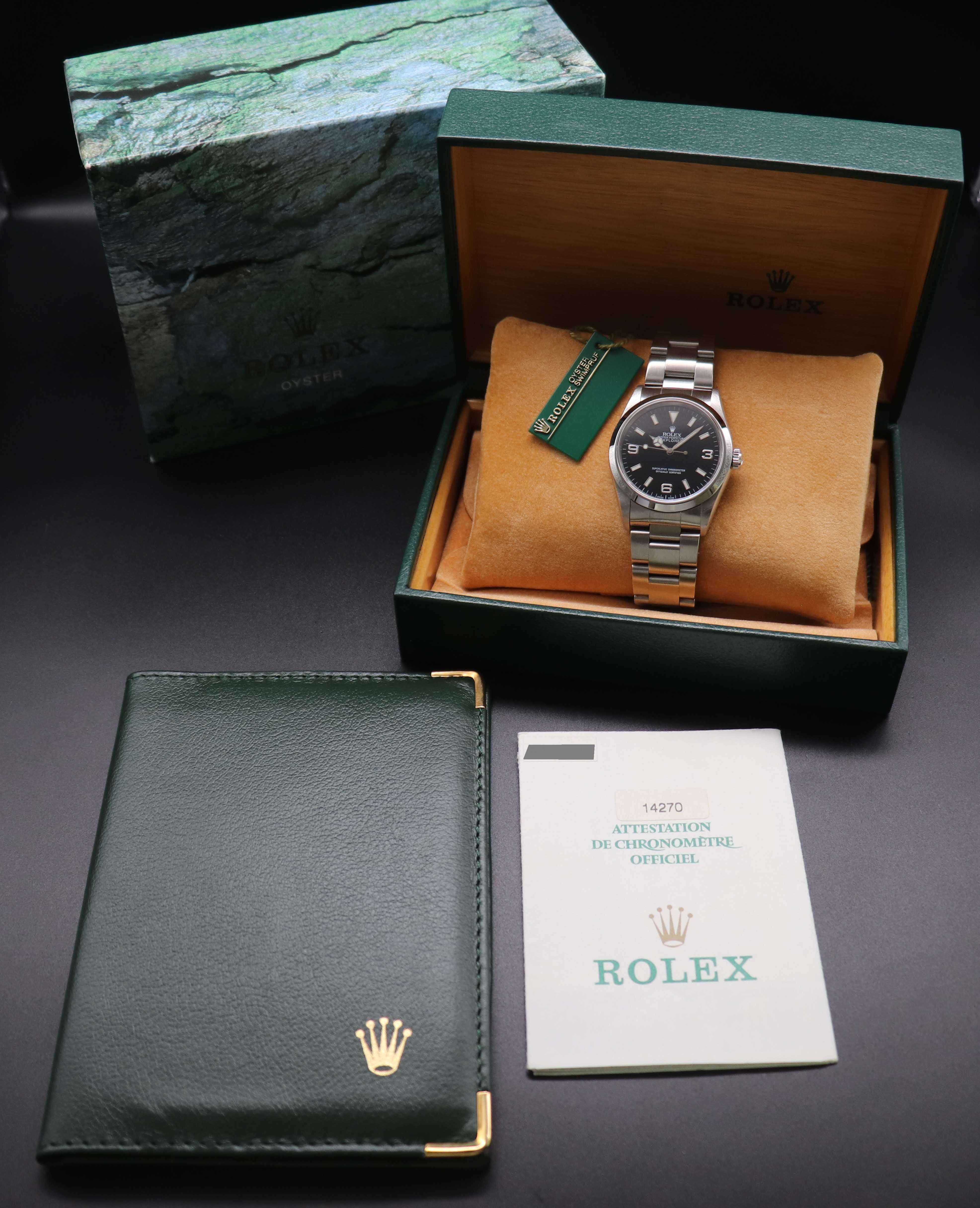Rolex Explorer 14270, FULLSET del año 2000, caja y PAPERS