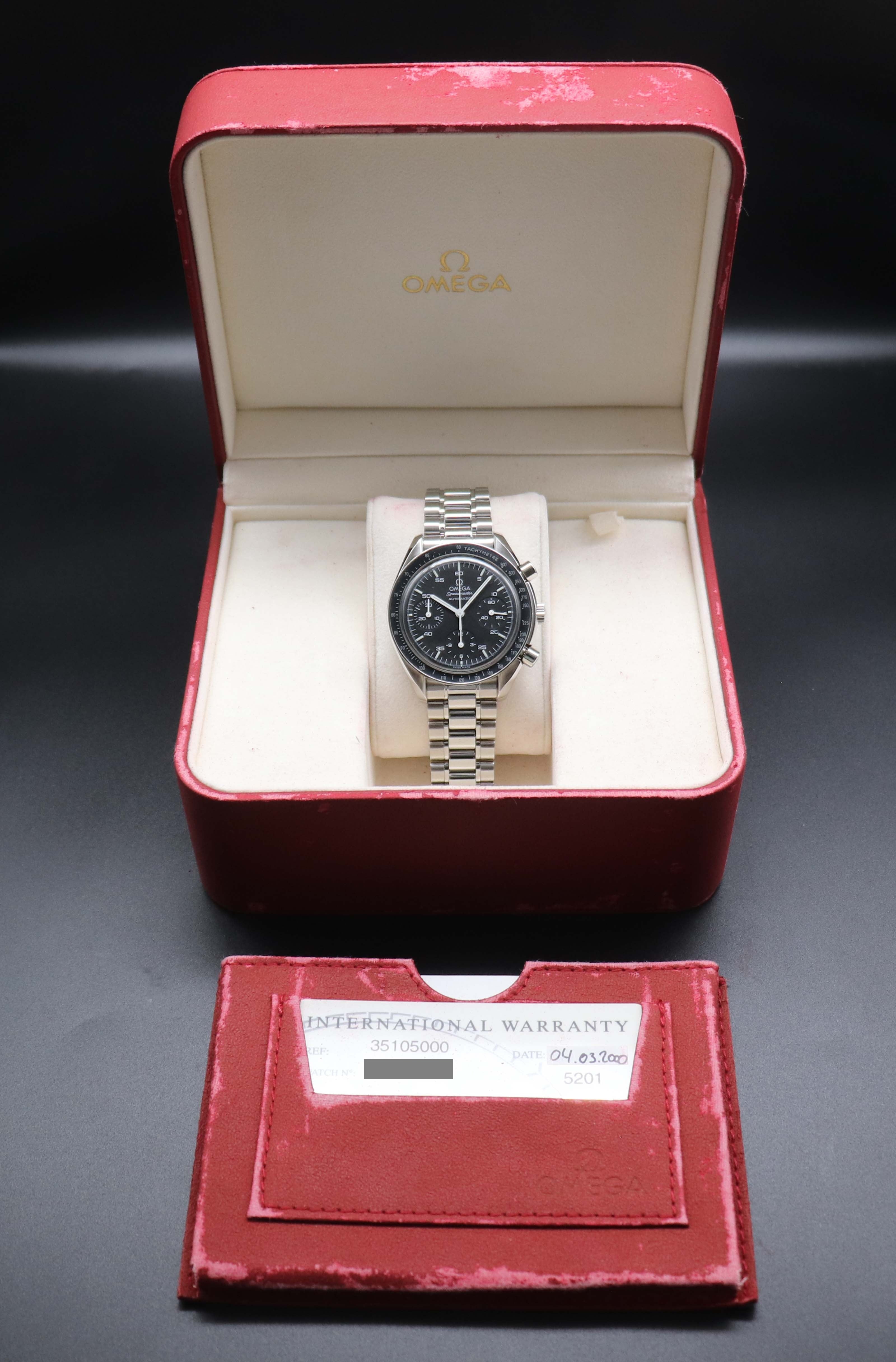 Omega Speedmaster Reduced 3510.50, FULLSET 2000, coffret + PAPERS