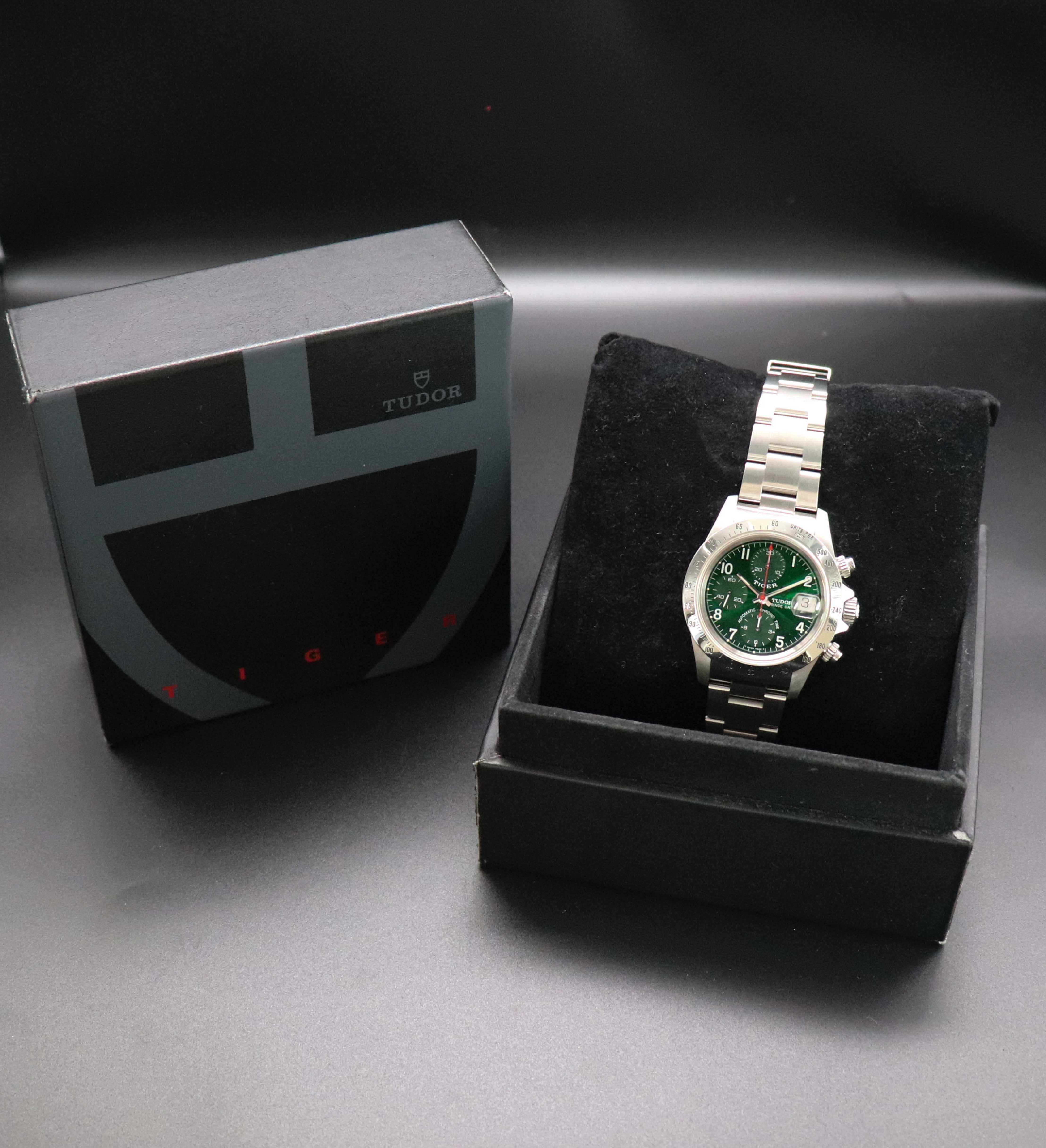 Tudor Oysterdate Small Block 79280 Esfera Verde 1999