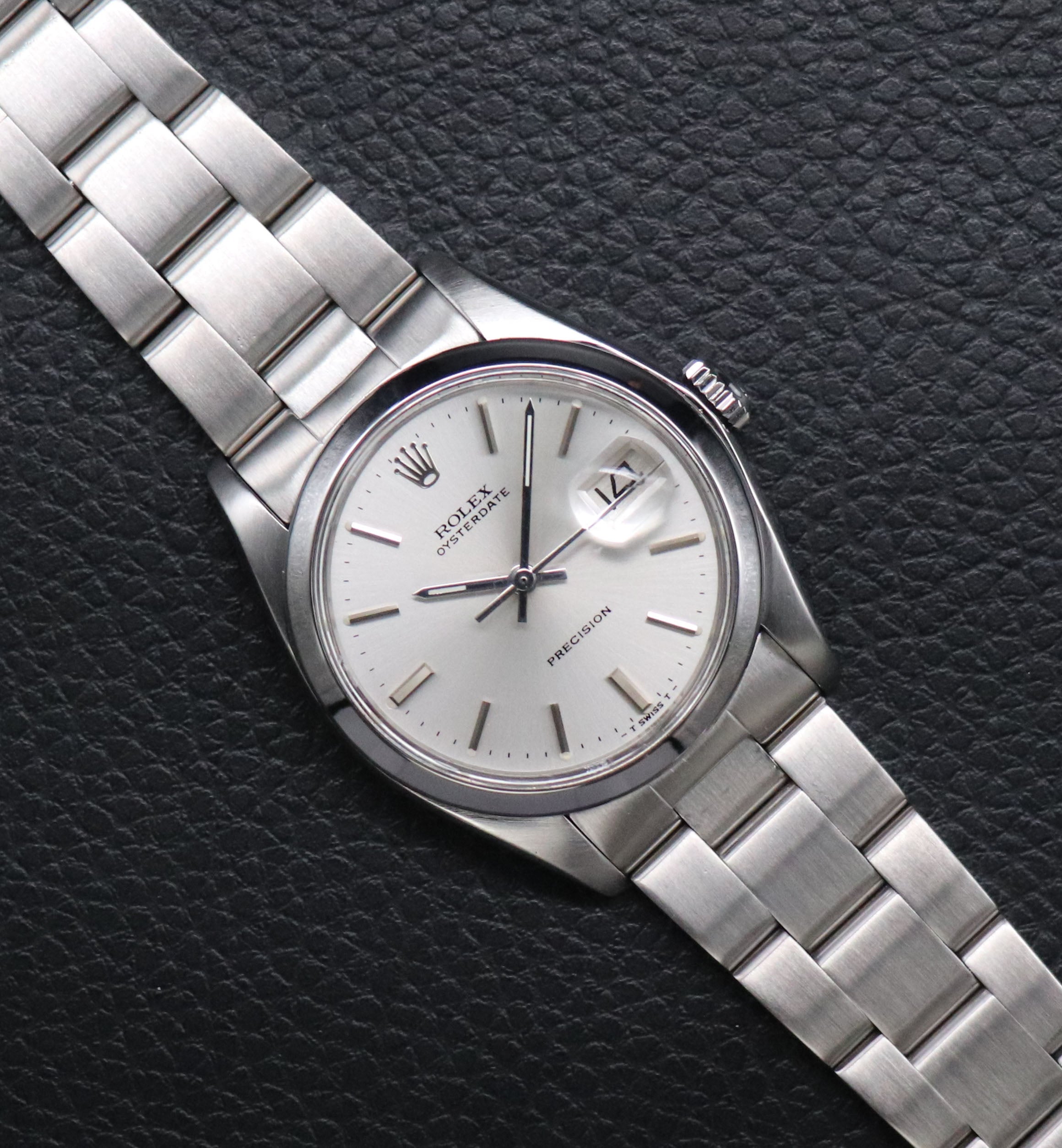 Rolex Oysterdate Precision 6694 Silver Dial 1982