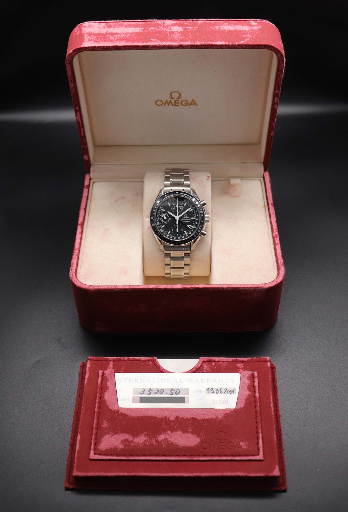 Omega Speedmaster Day Date 3520.50 Fullset 2001 Box+Papers