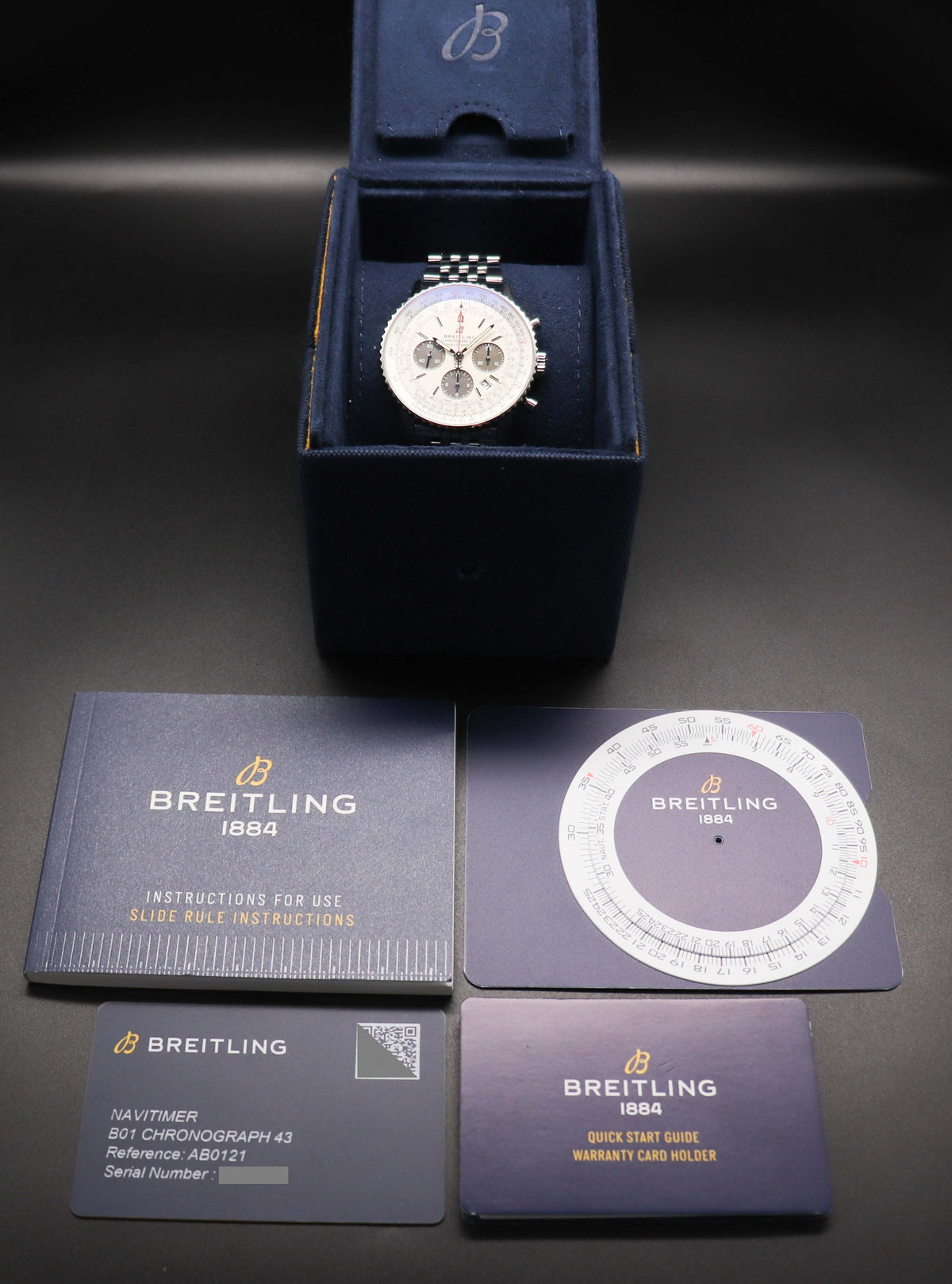 Breitling Navitimer B01 Chronograph 43 AB0121/AB0121211G1A1 Fullset 2024 Box+Papers
