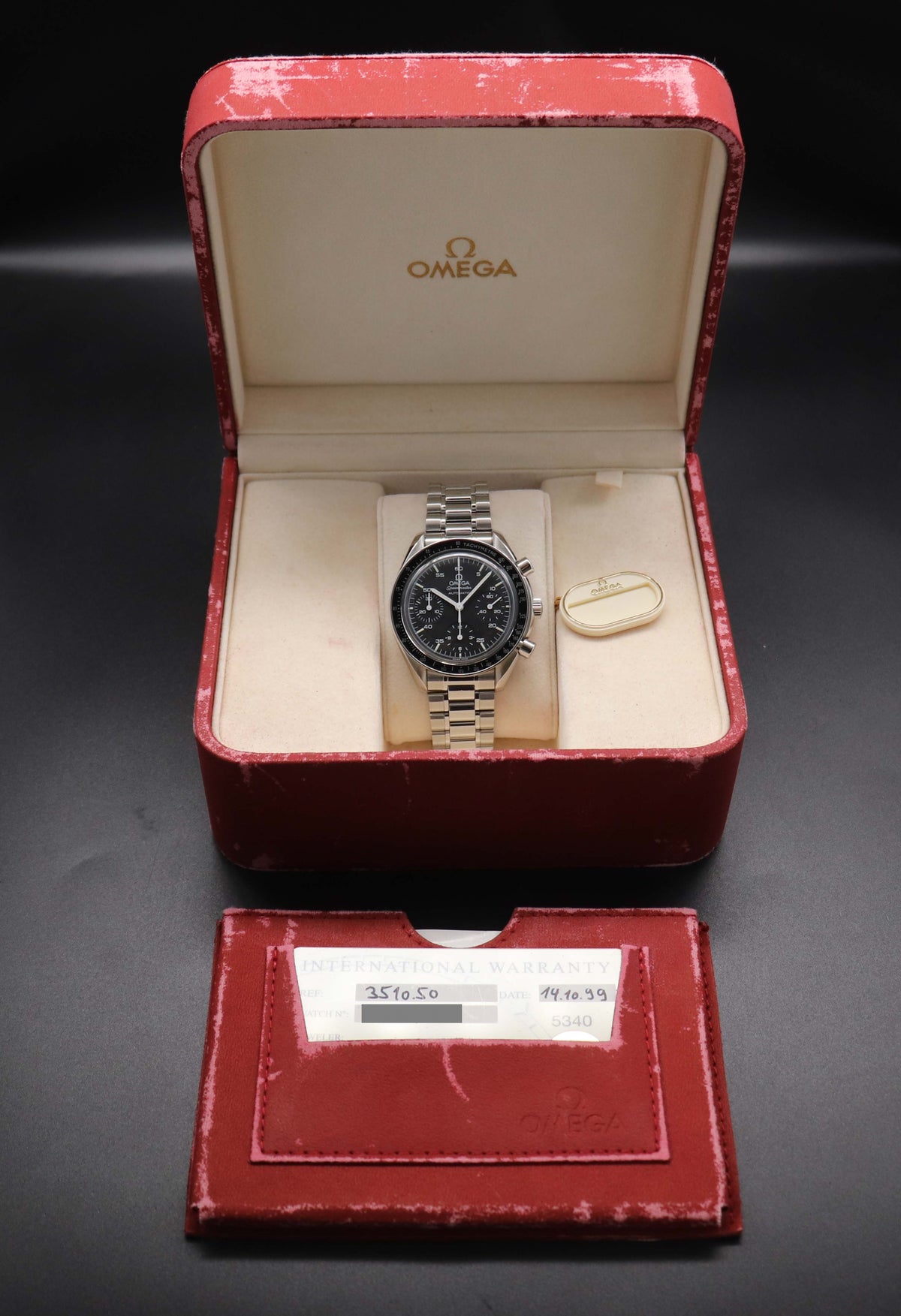 Omega Speedmaster Reduced 3510.50 Fullset 1999 Box+Papers