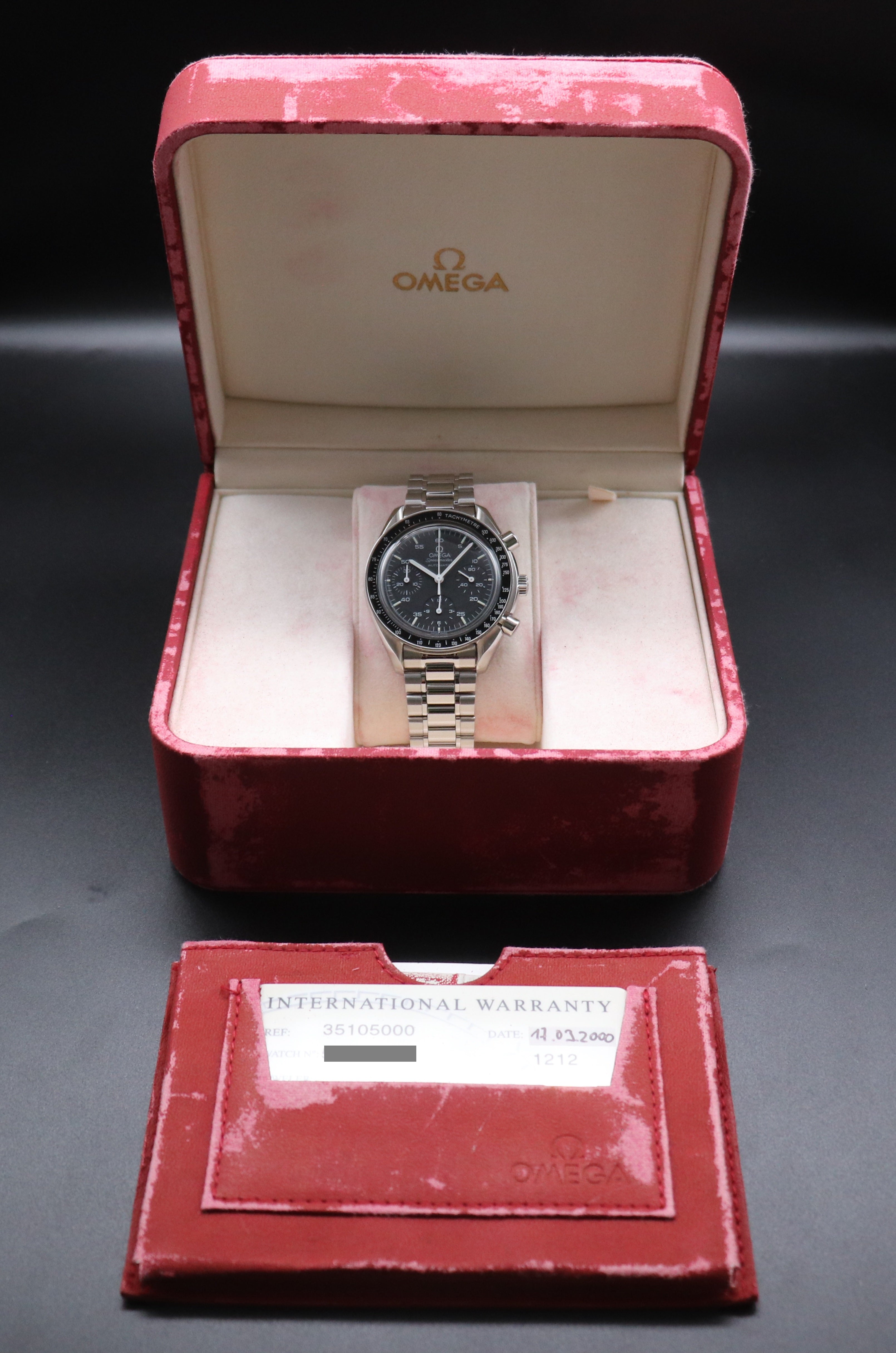 Omega Speedmaster Réduite 3510.50 Cadran noir 1998