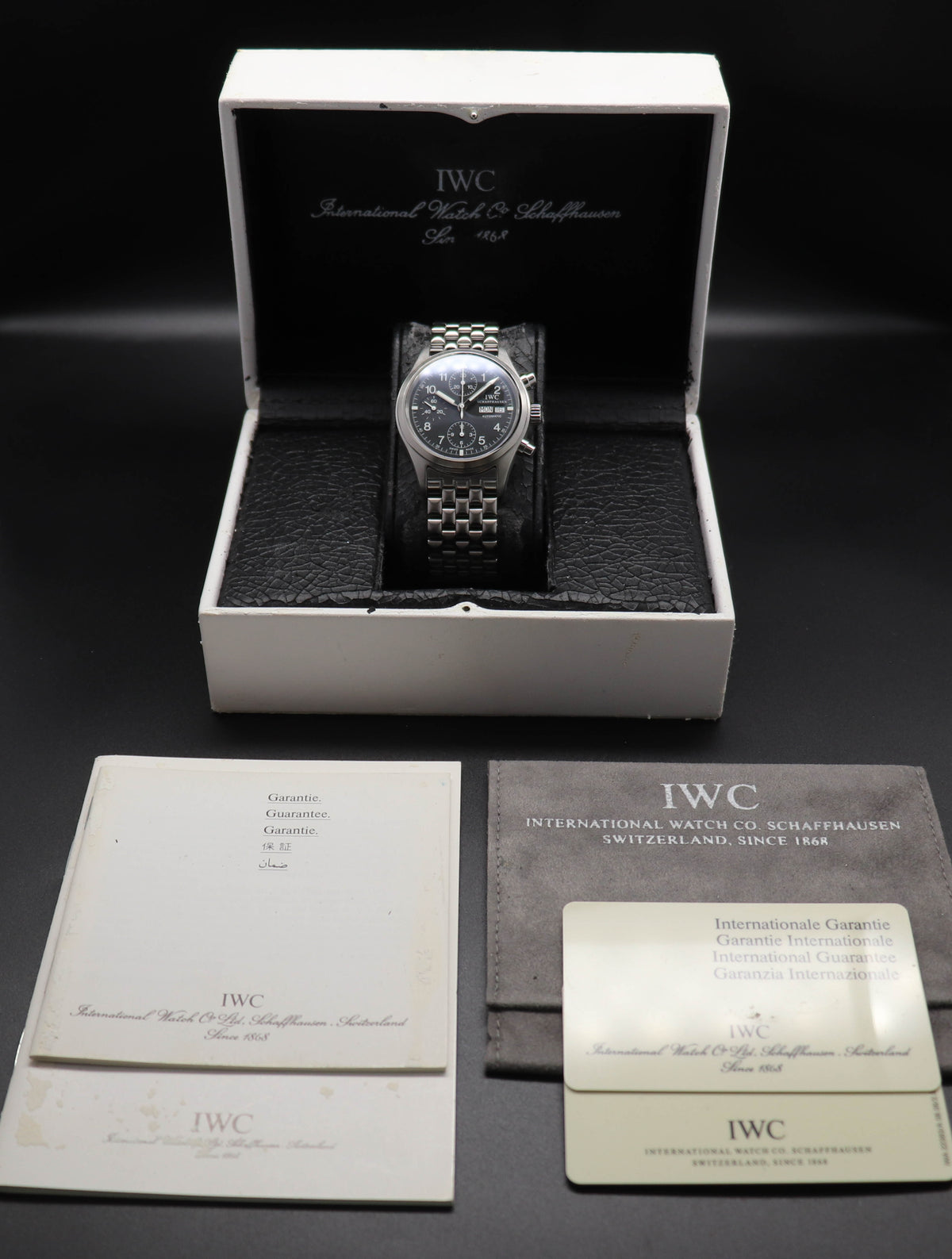 IWC Fliegerchronograph IW370607 Fullset 2002 Box+Papers