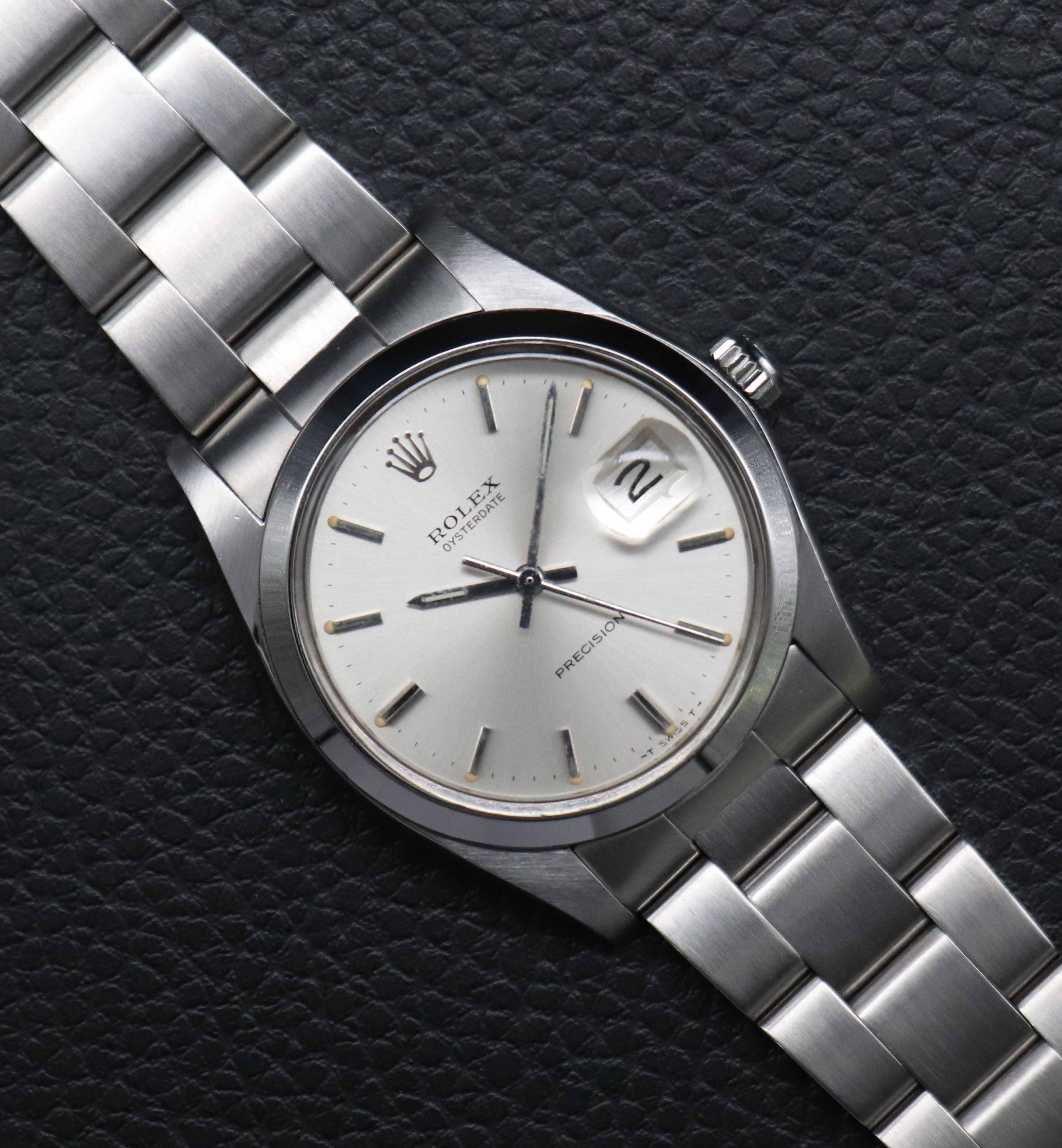 Rolex Oysterdate 6694 con esfera plateada, 1978