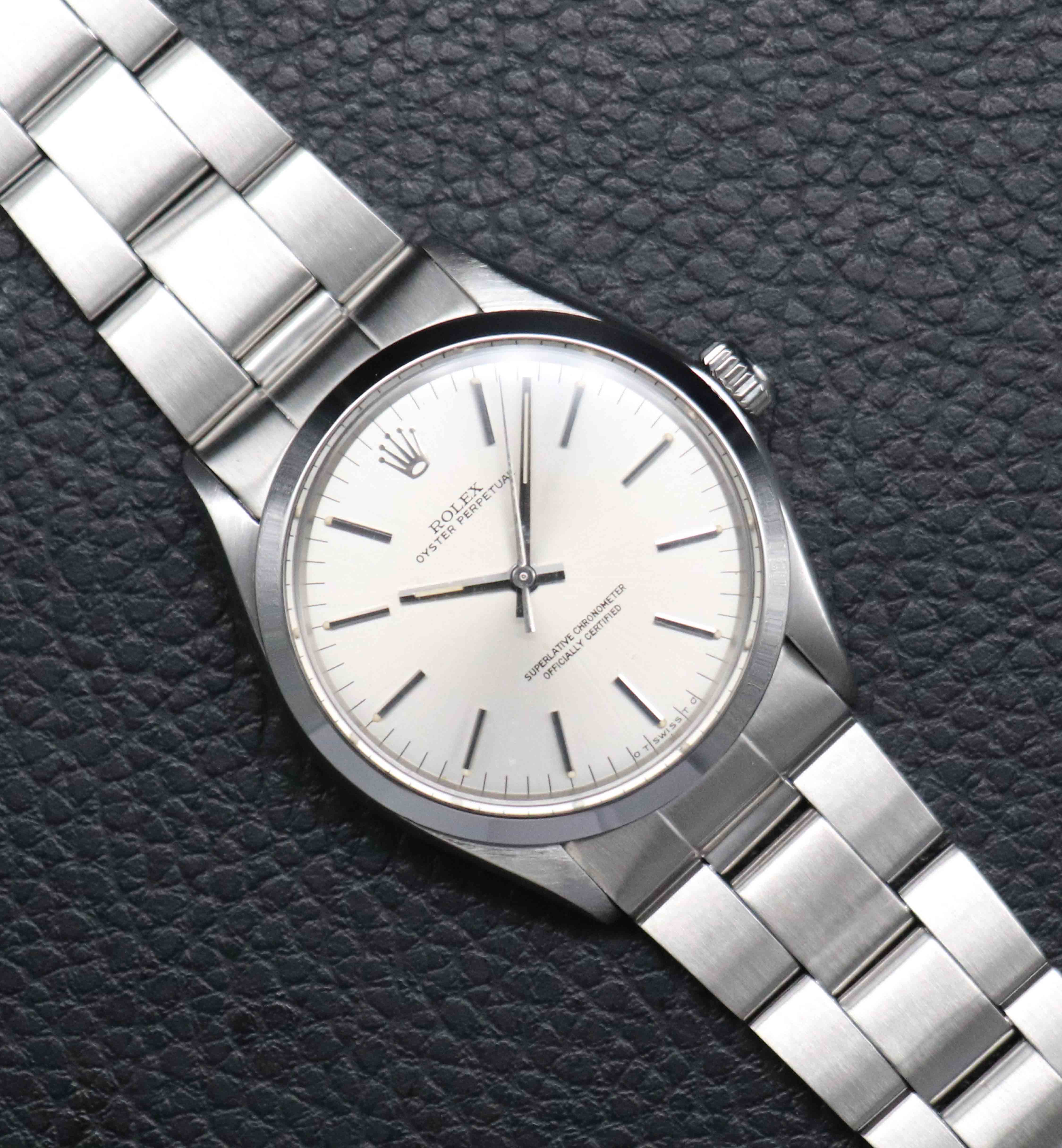 Rolex Oyster Perpetual 1002 Silver Dial 1973