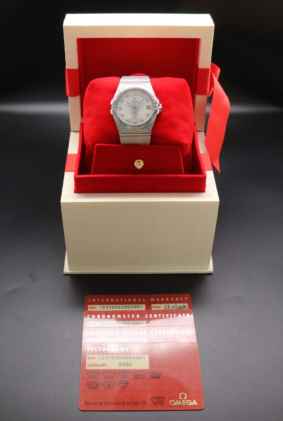 Omega Constellation 123.10.35.20.52.001 Fullset 2024 Box+Papers