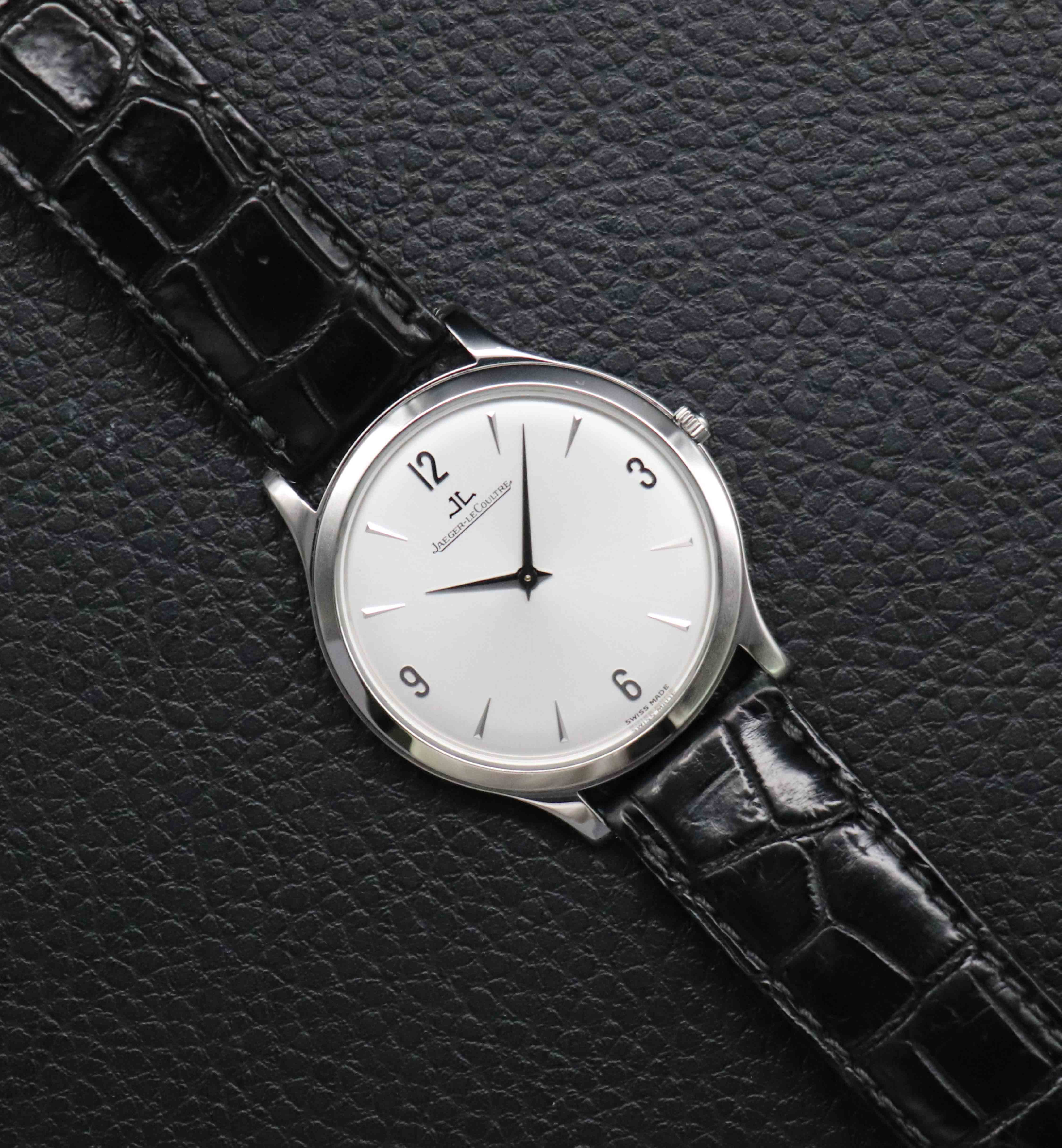 Jaeger-LeCoultre Master Ultra Thin 145.8.79.S Quadrante argento 2002