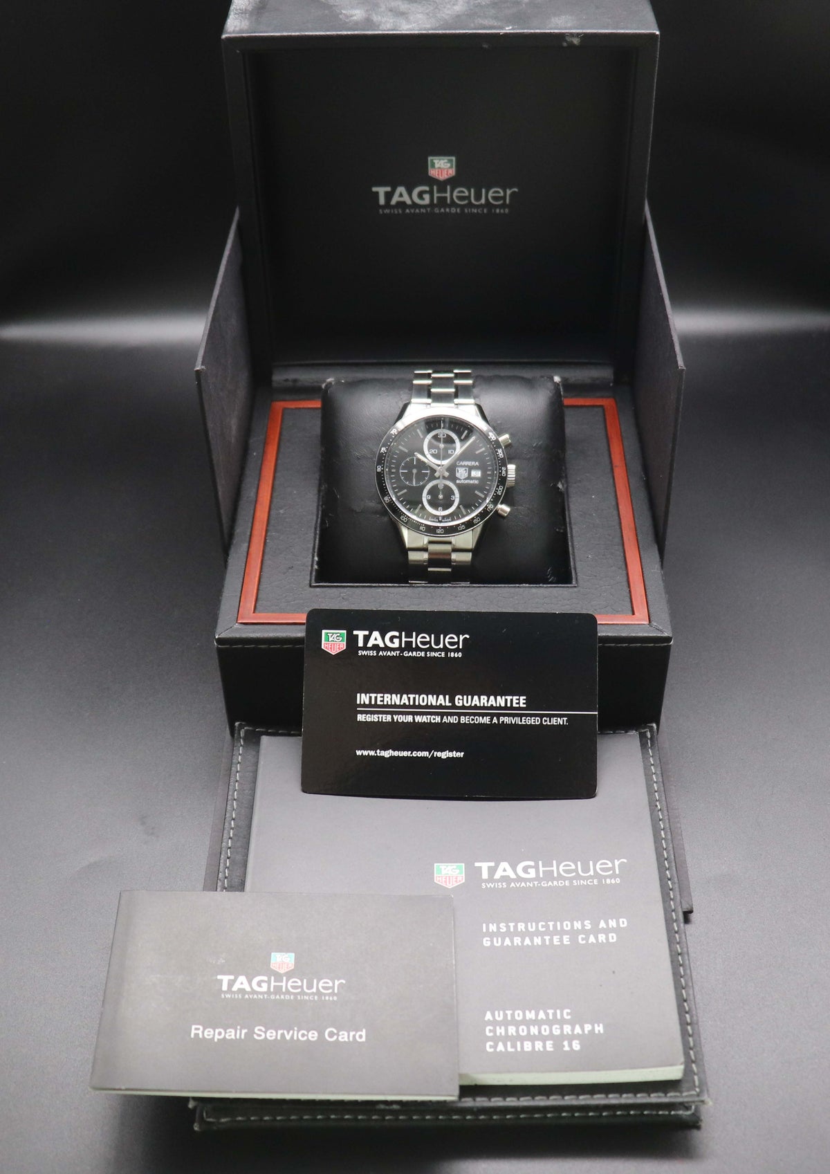 Tag Heuer Carrera Calibre 16 CV2010.BA0794 Fullset 2011 Box+Papers