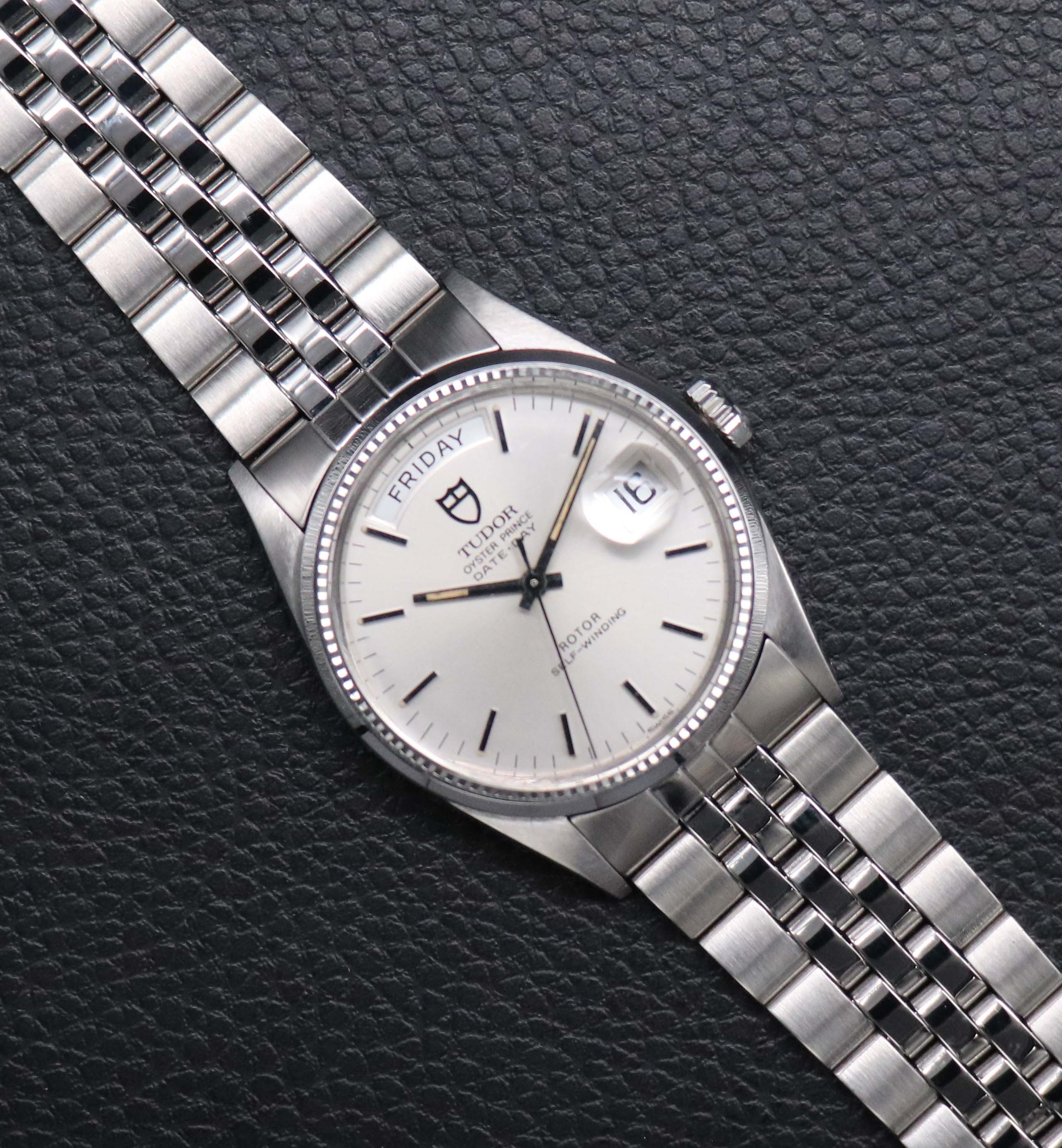Tudor Prince Date Day 94710 Silver Dial 1989