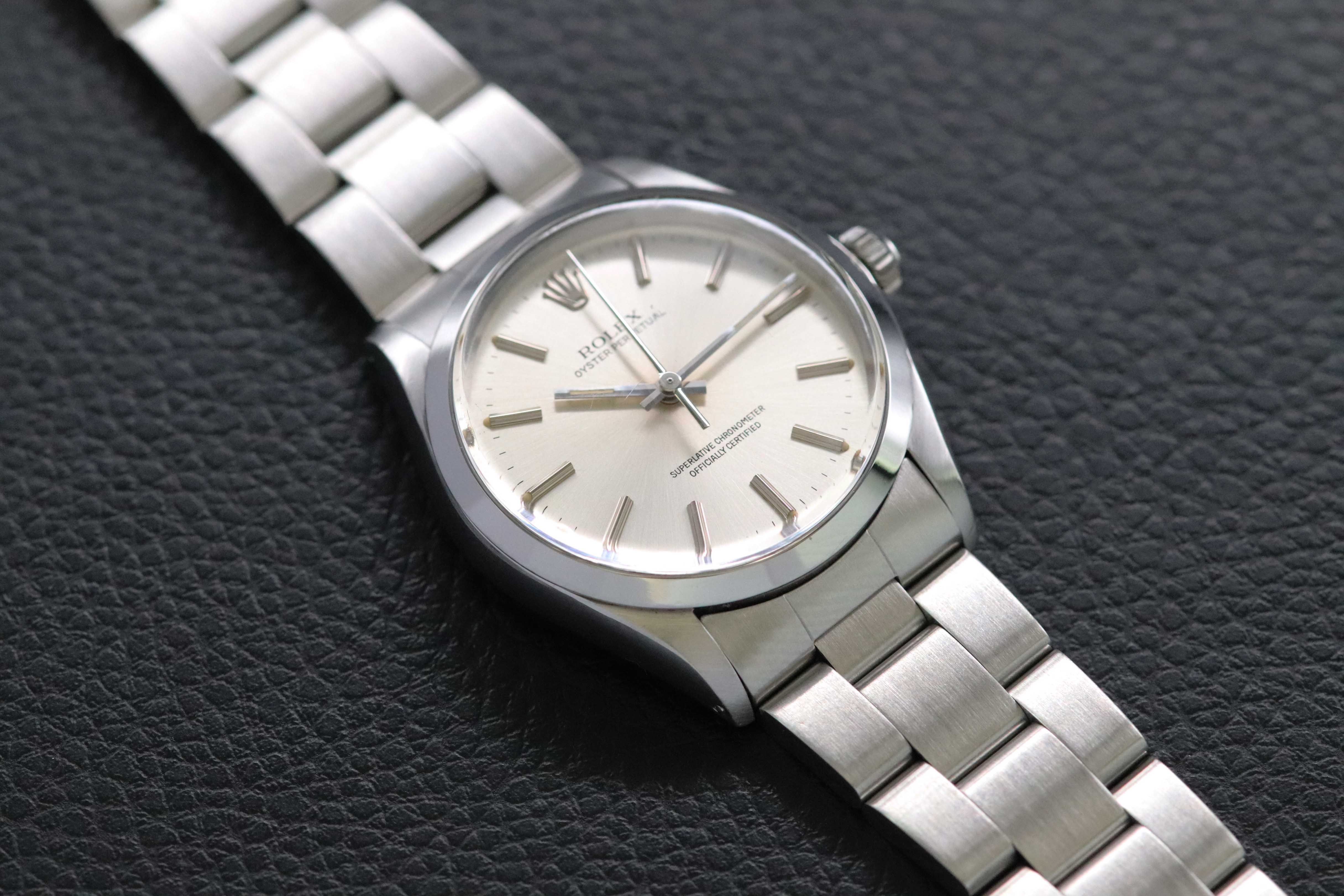 Rolex Oyster Perpetual 1002 with Silver Dial, 1986