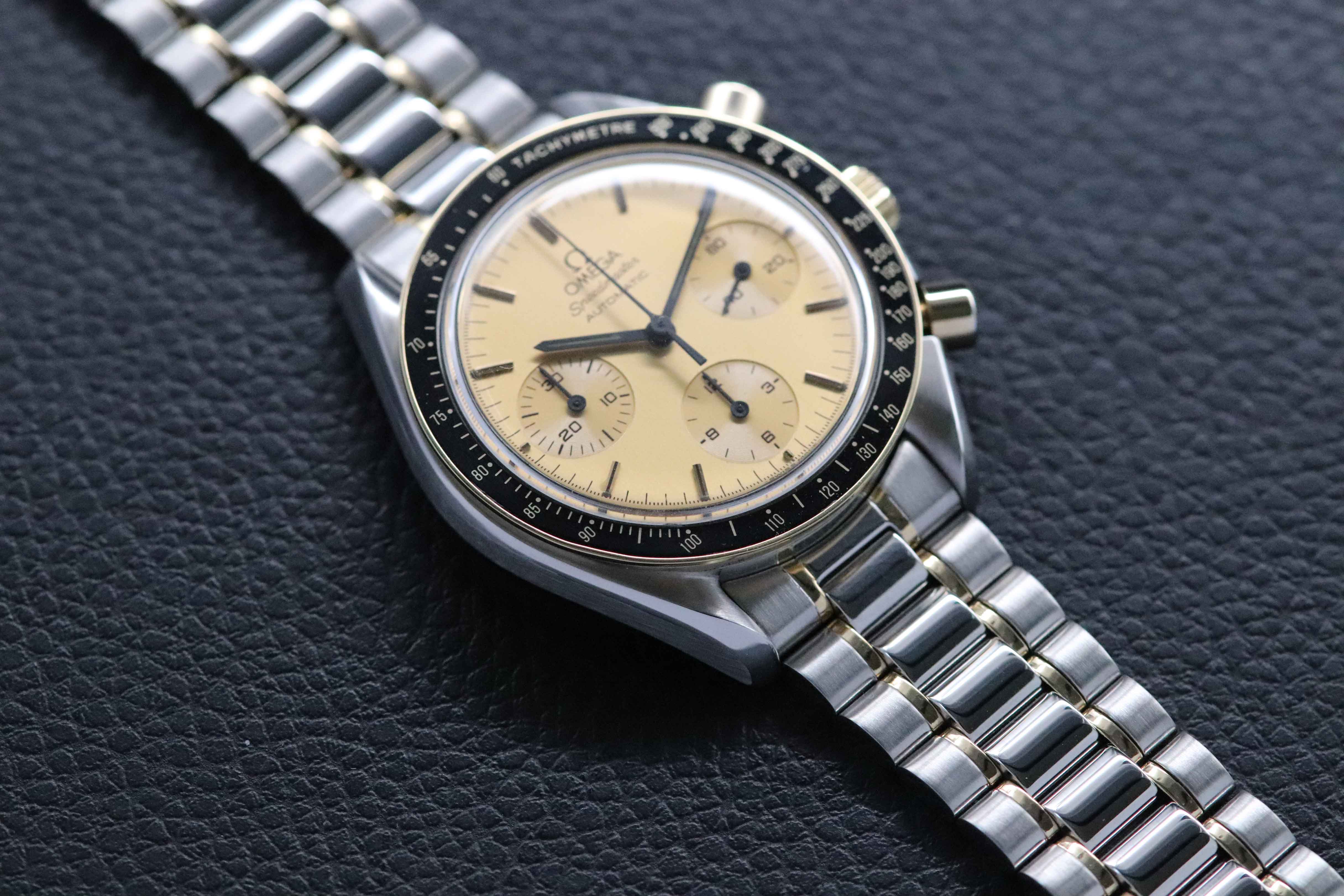 Omega Speedmaster Reduced 3310.10 Gold Dial 1989