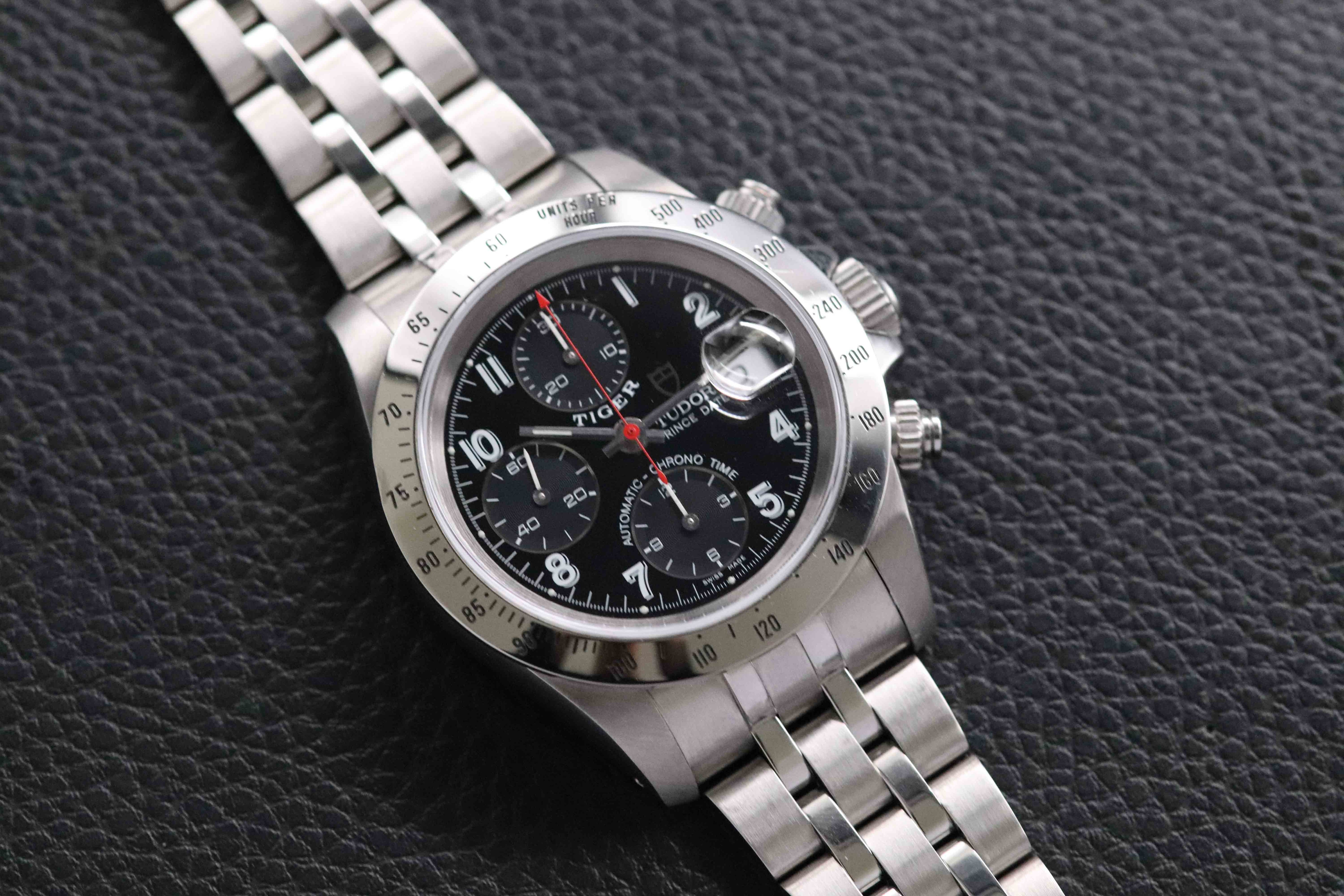 Tudor Oysterdate Small Block 79280 Black Dial 2000