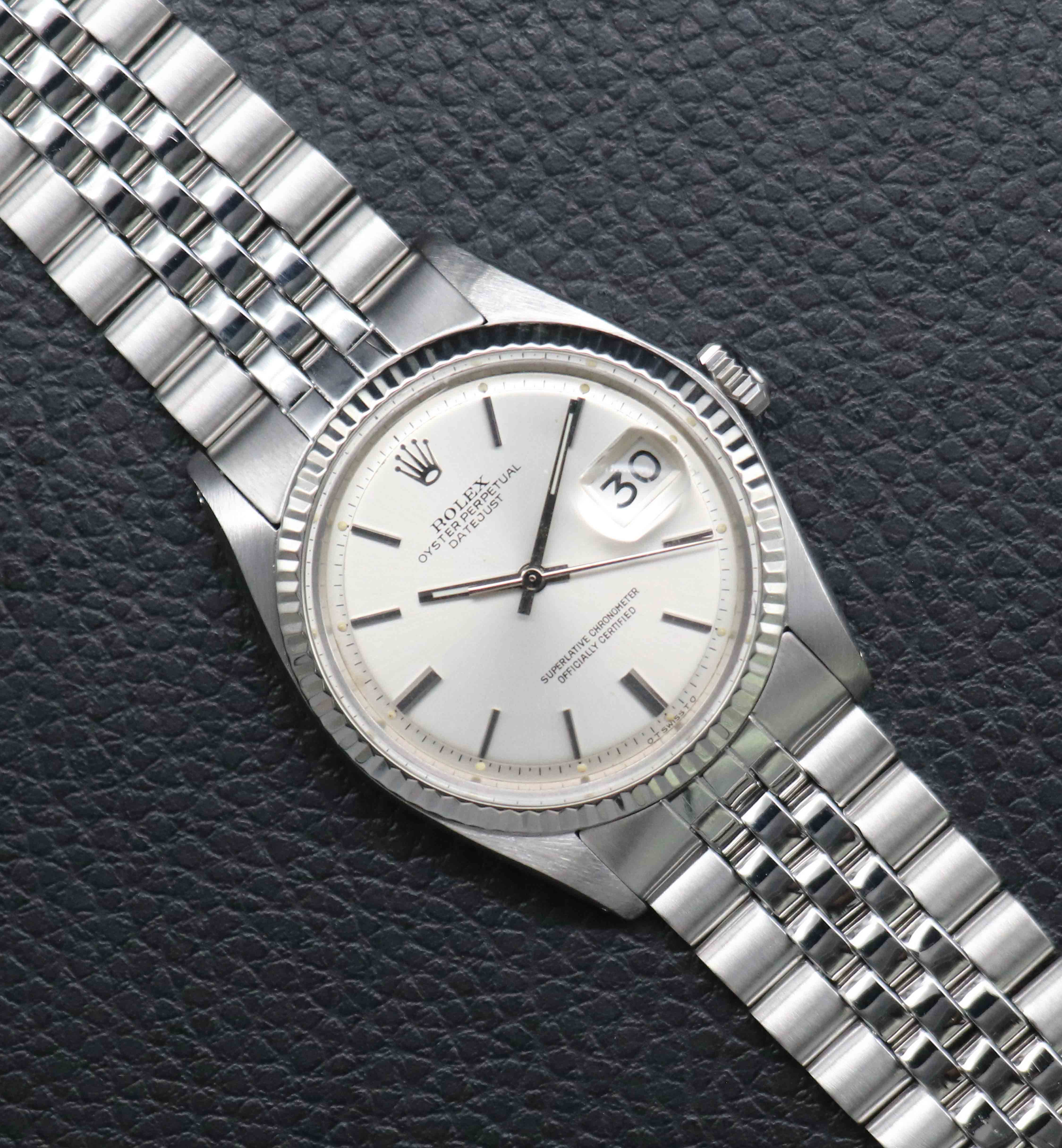 Rolex Datejust 36 1601 Complete Set 1975 Box + Papers