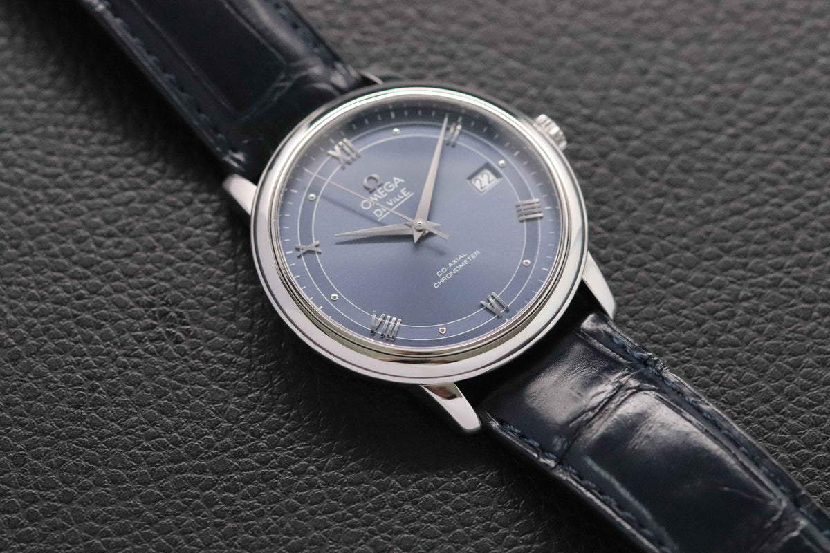 Omega De Ville Prestige 424.13.40.20.03.002 Blue Dial 2018