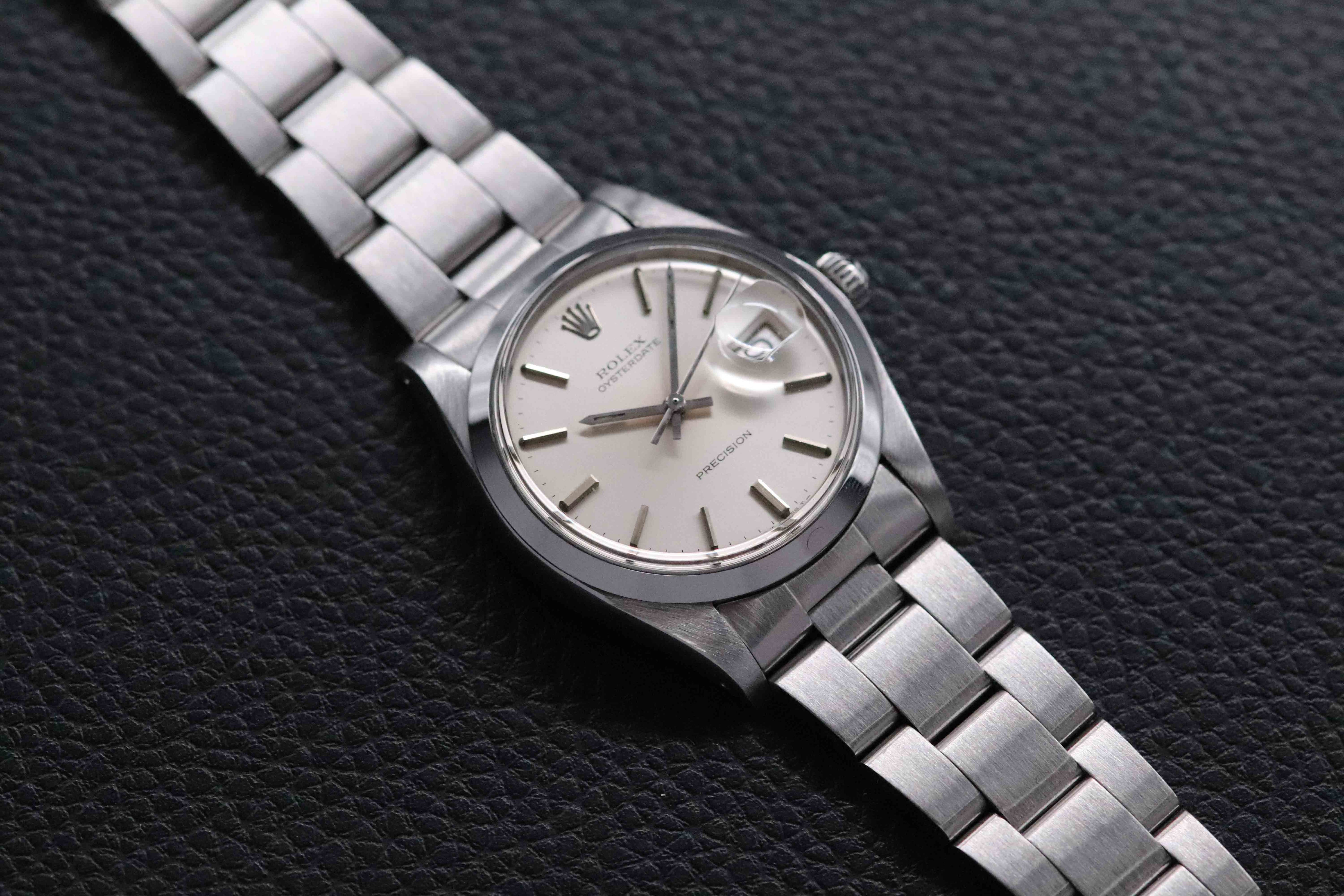 Rolex Oysterdate Precision 6694 Silver Dial 1981