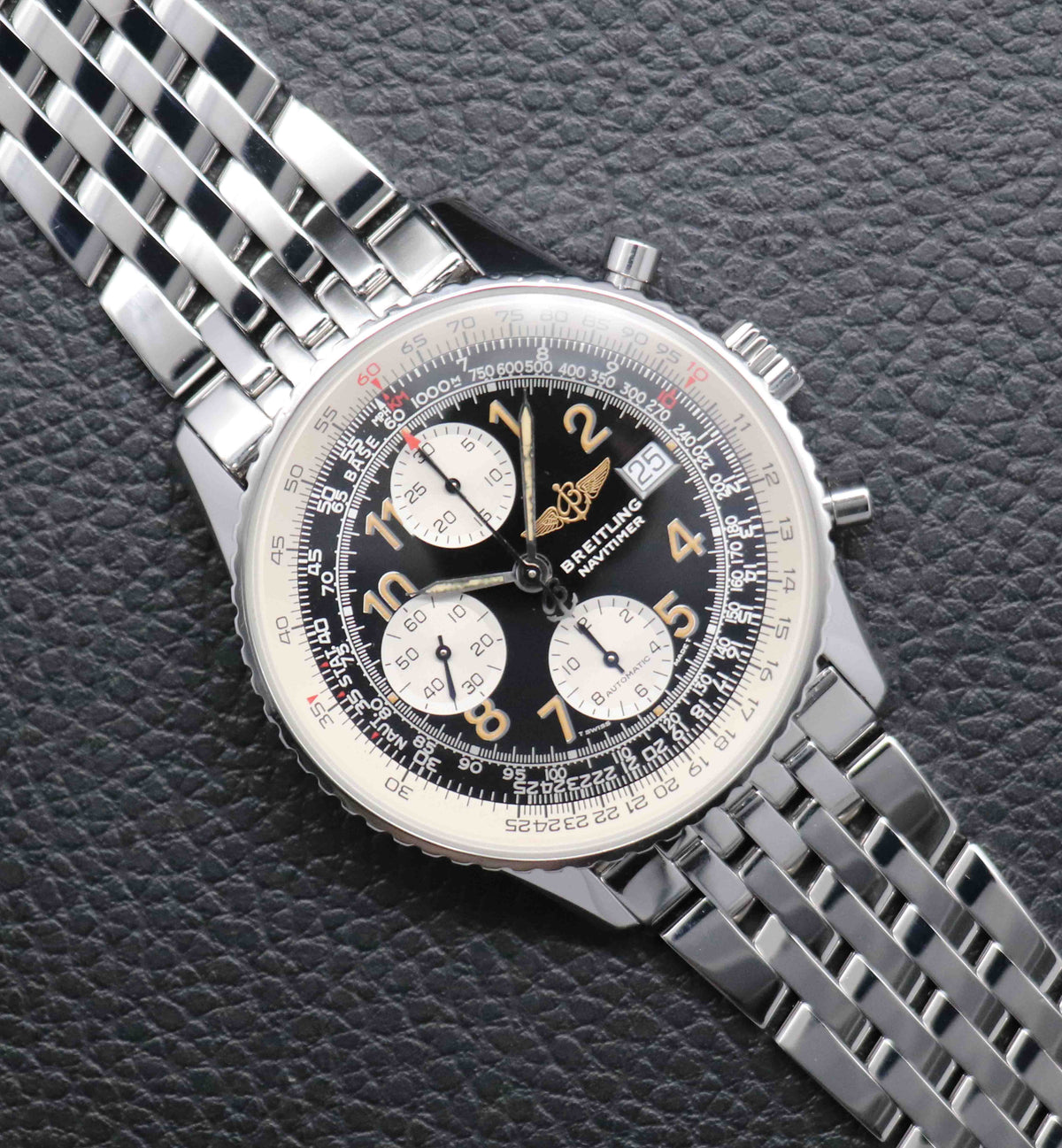 Breitling Old Navitimer II A13022.1 Black Dial 1996 Box