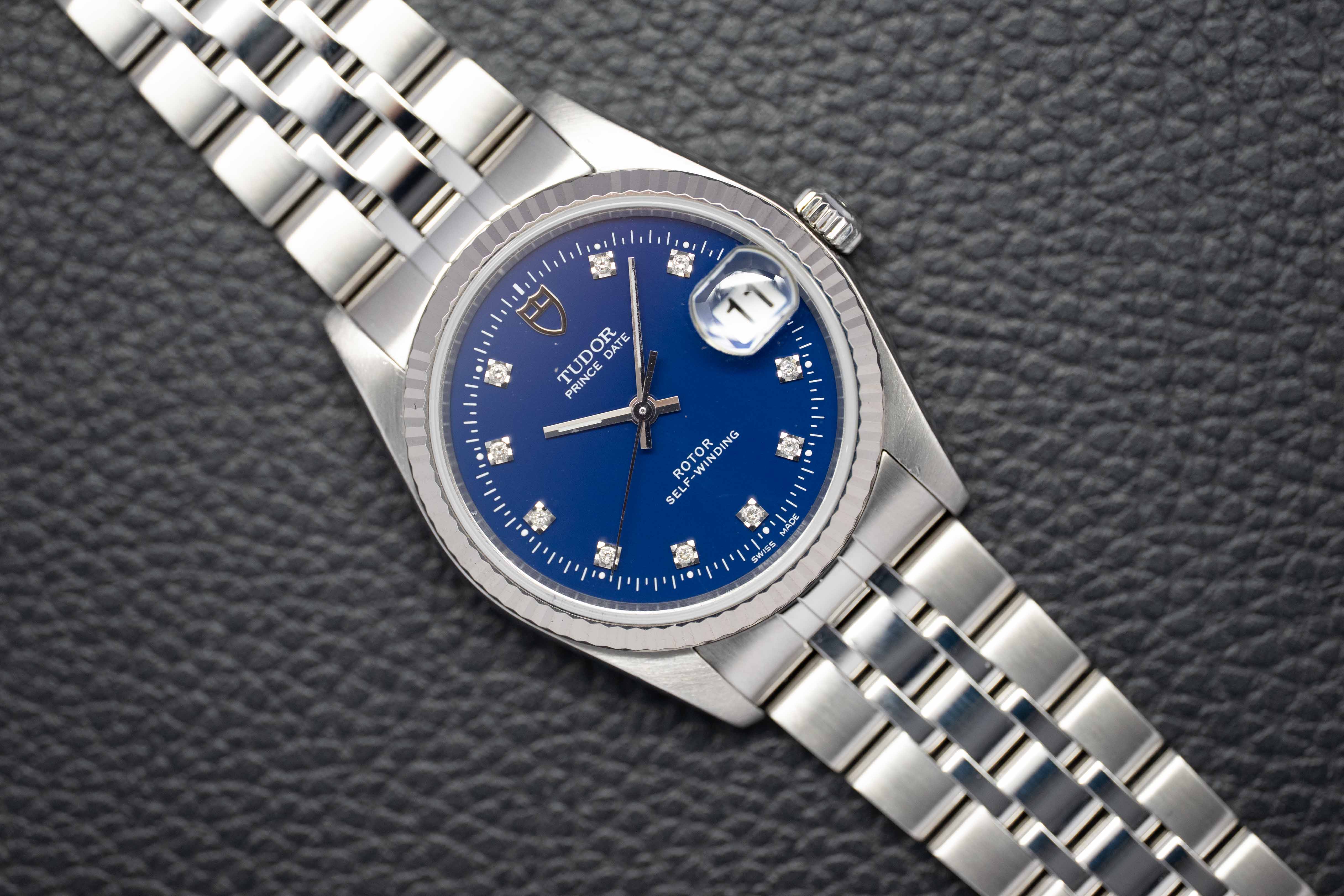 Tudor Prince Date 74034 Blue Dial 2007