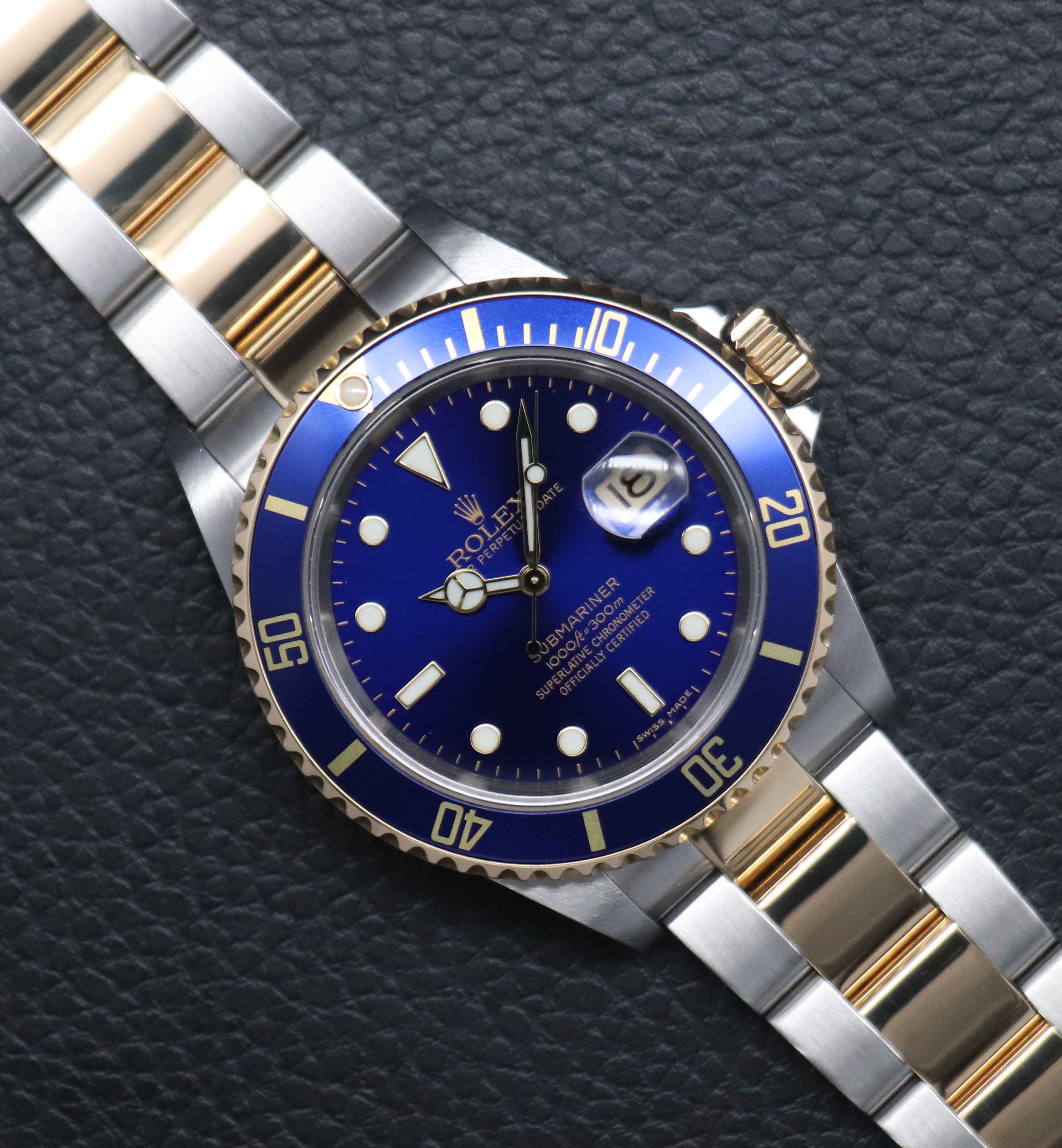 Rolex Submariner Date 16613LB Fullset 2008 Box+Papers