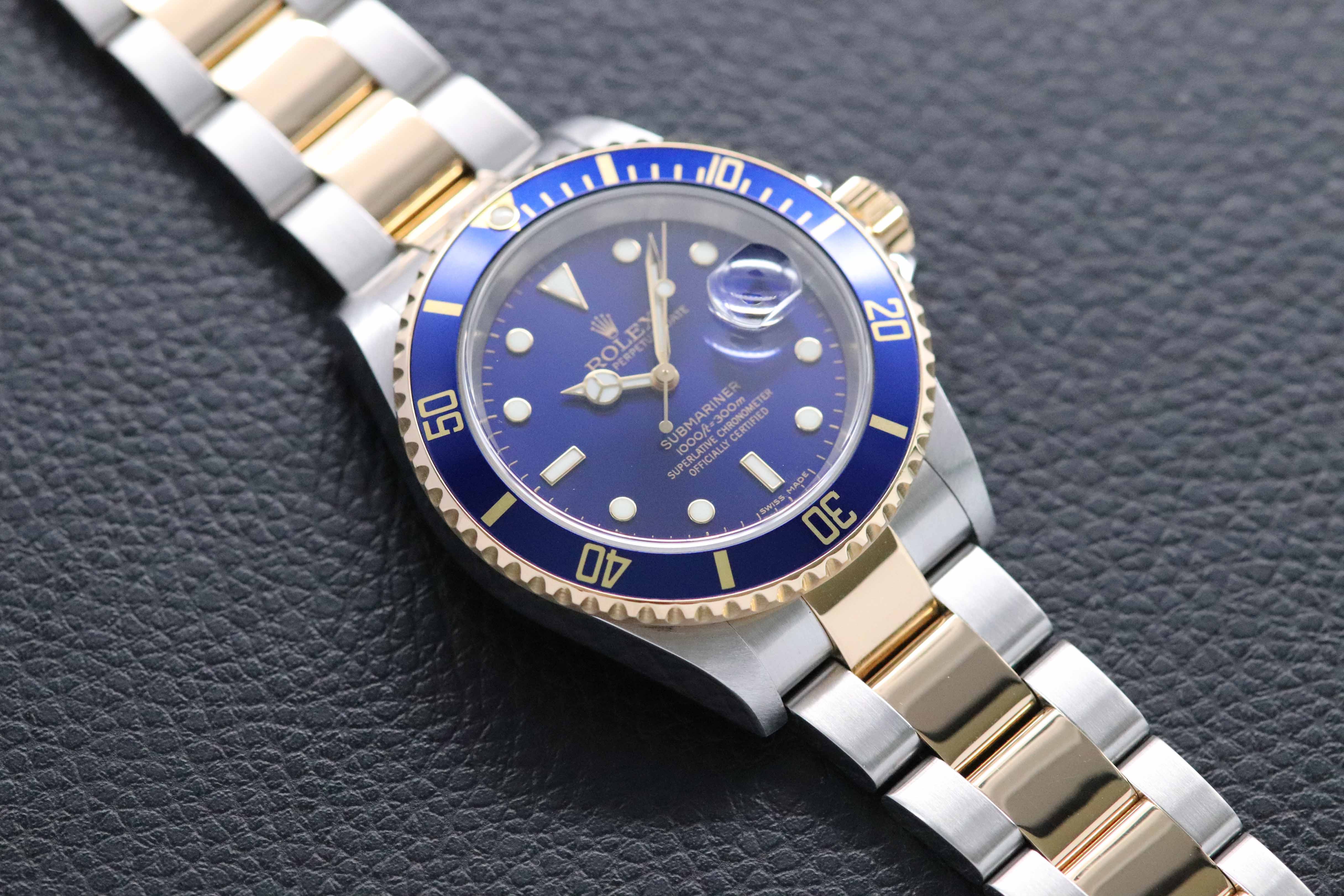 Rolex Submariner Date 16613LB Fullset 2008 Box+Papers