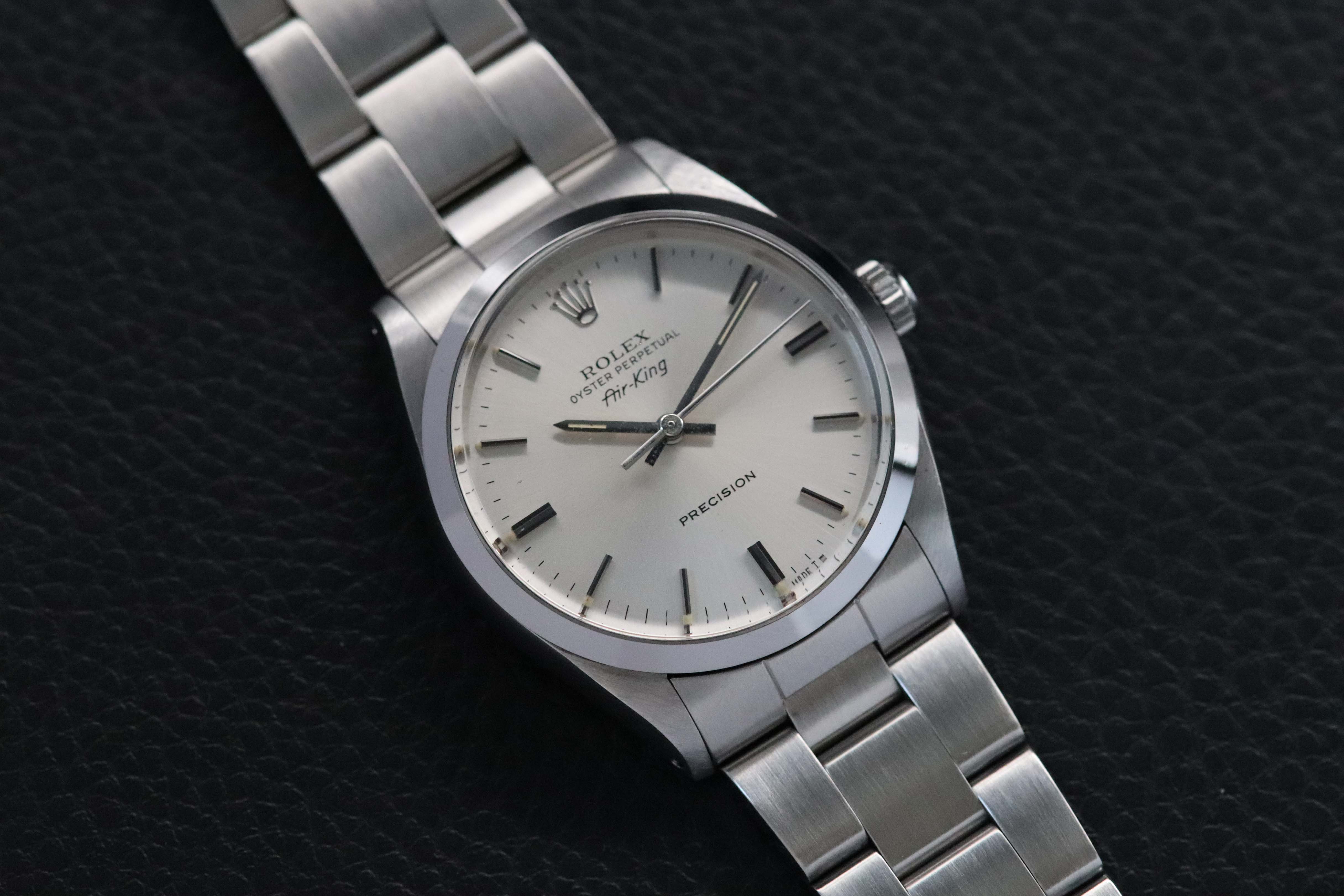 Rolex Air-King 5500 Silver Dial 1988