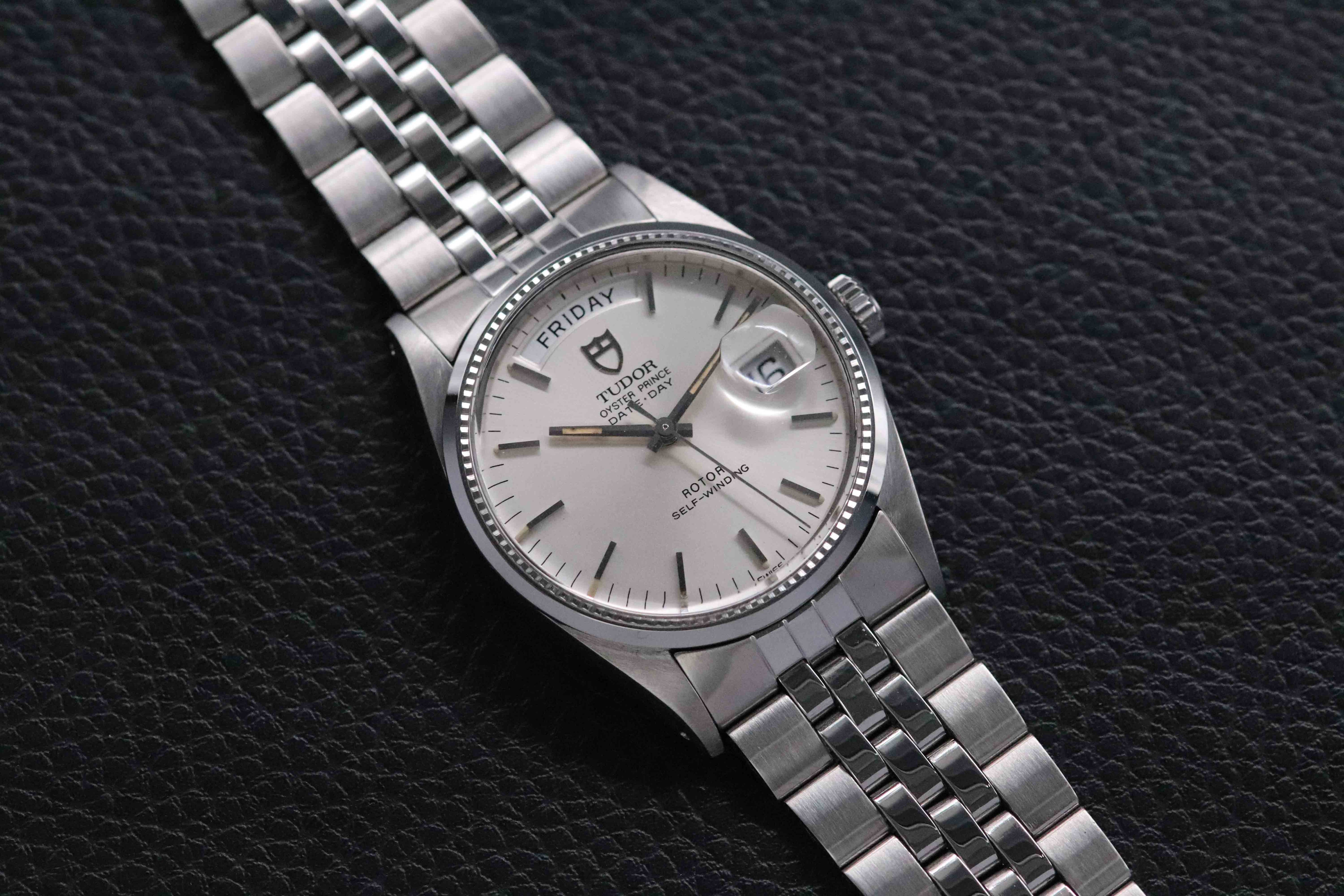 Tudor Prince Date Day 94710 Silver Dial 1989