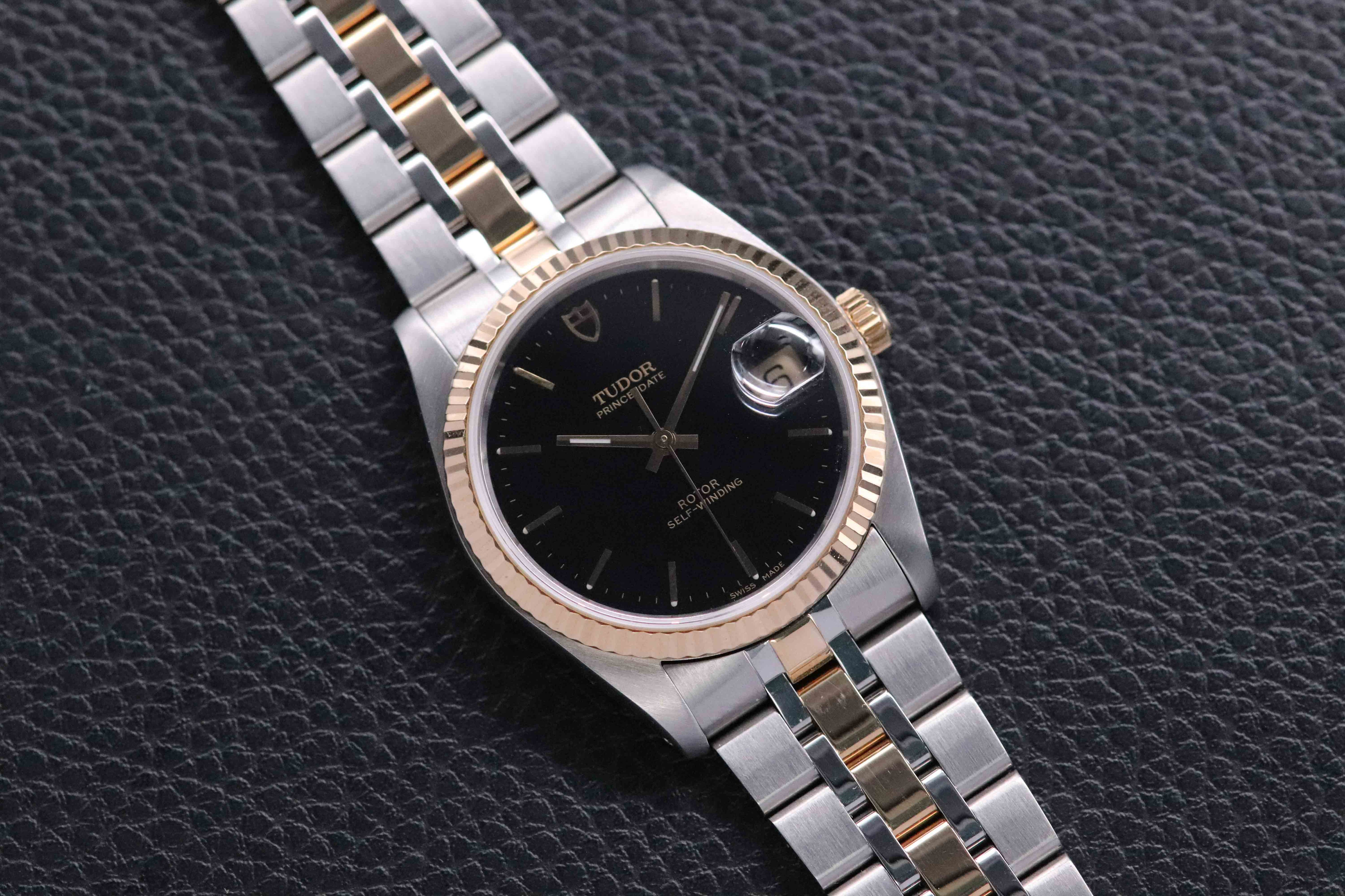 Tudor Prince Date 74033 Black Dial 2004