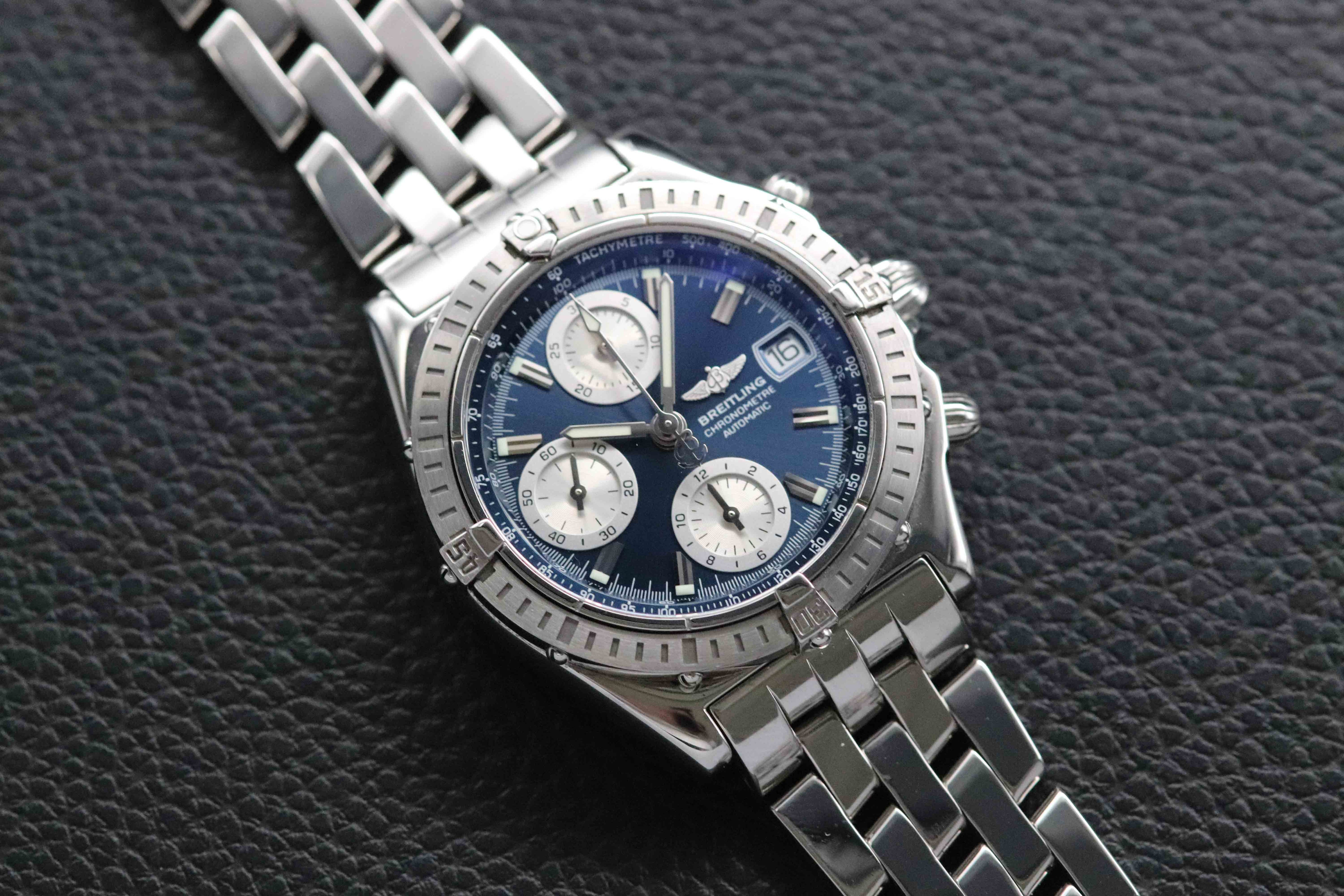 Breitling Chronomat A13352 Blue Dial 2005