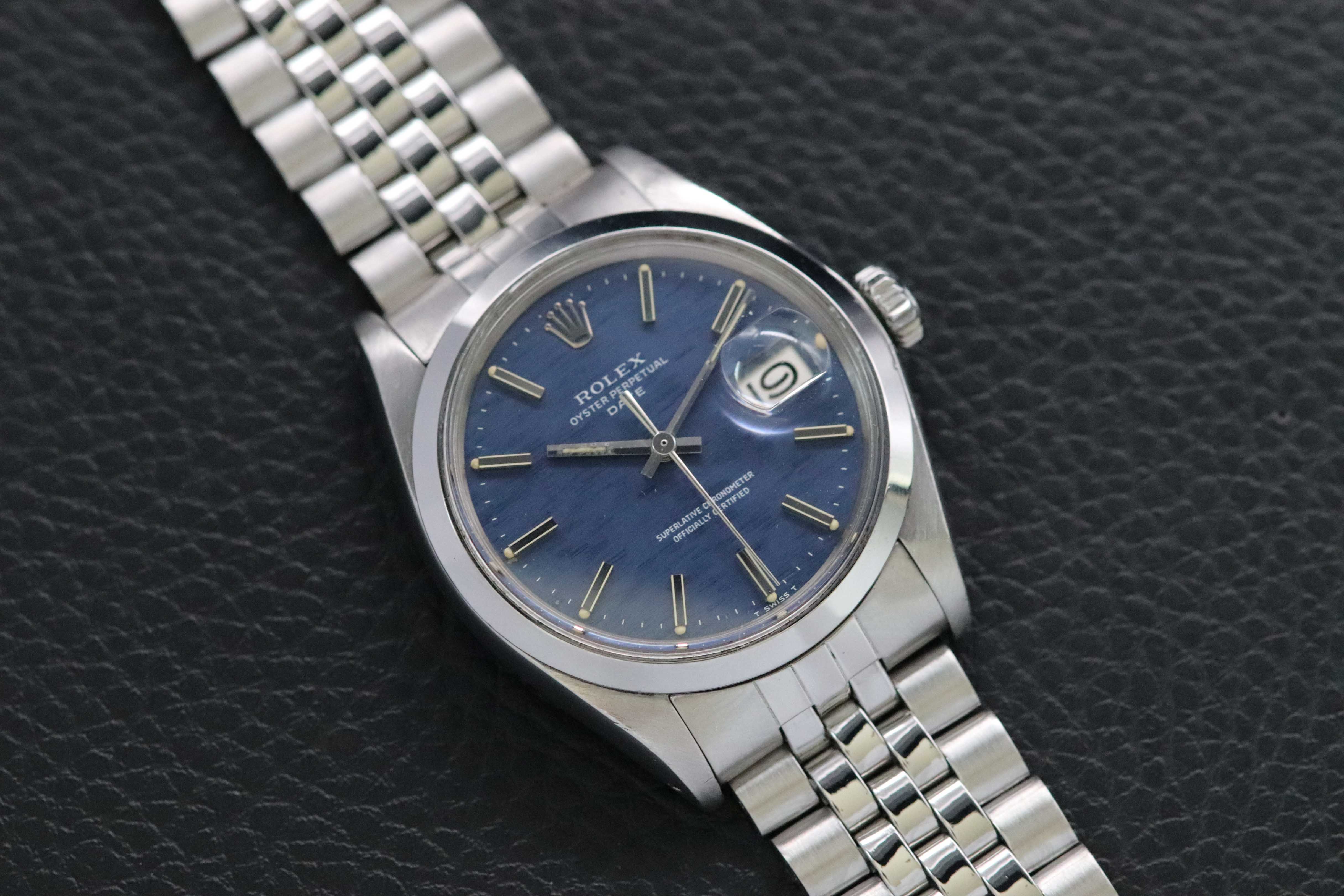 Rolex Date 1500 Blue Dial 1971
