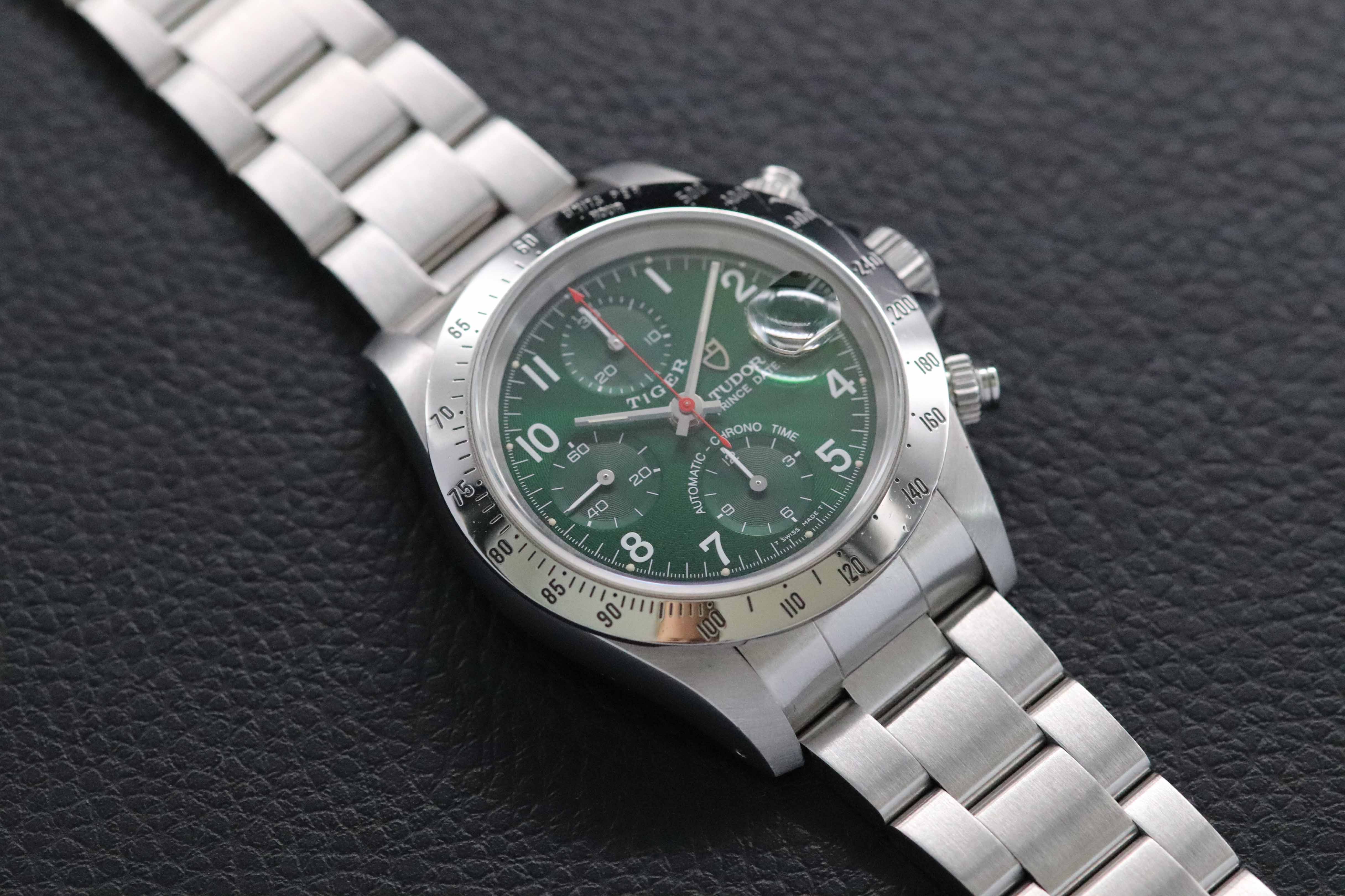 Tudor Oysterdate Small Block 79280 Esfera Verde 1999
