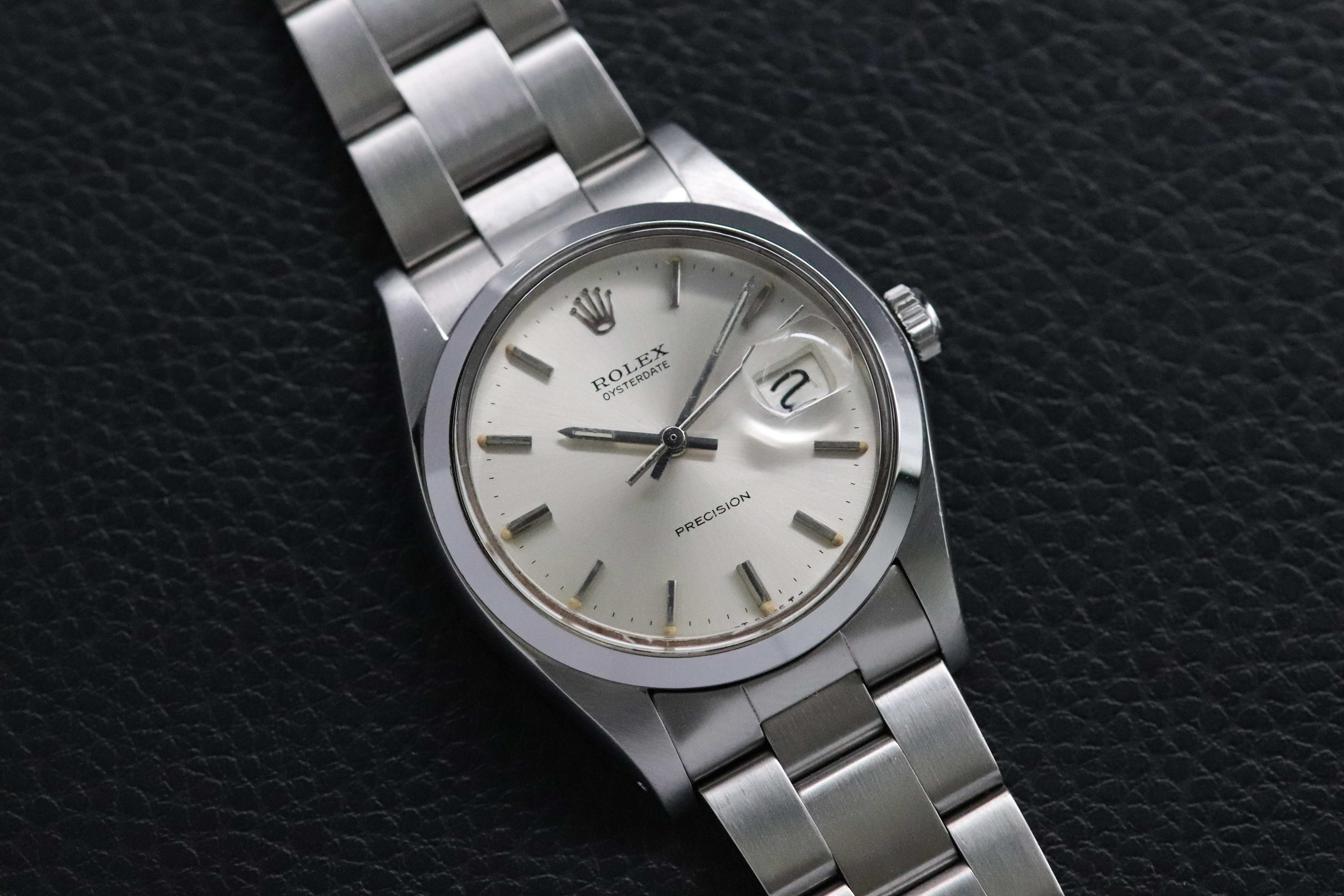 Rolex Oysterdate 6694 con esfera plateada, 1978