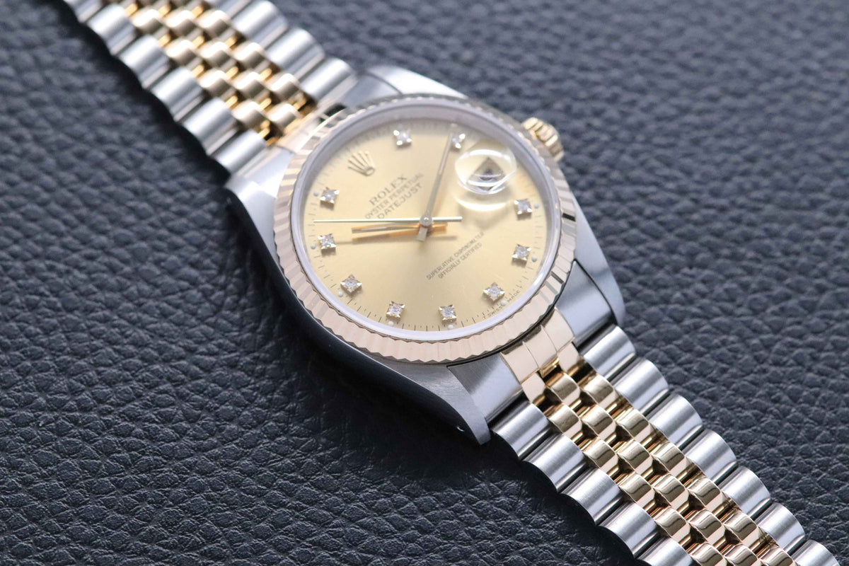 Rolex Datejust 16233G Fullset 1992 Box+Papers