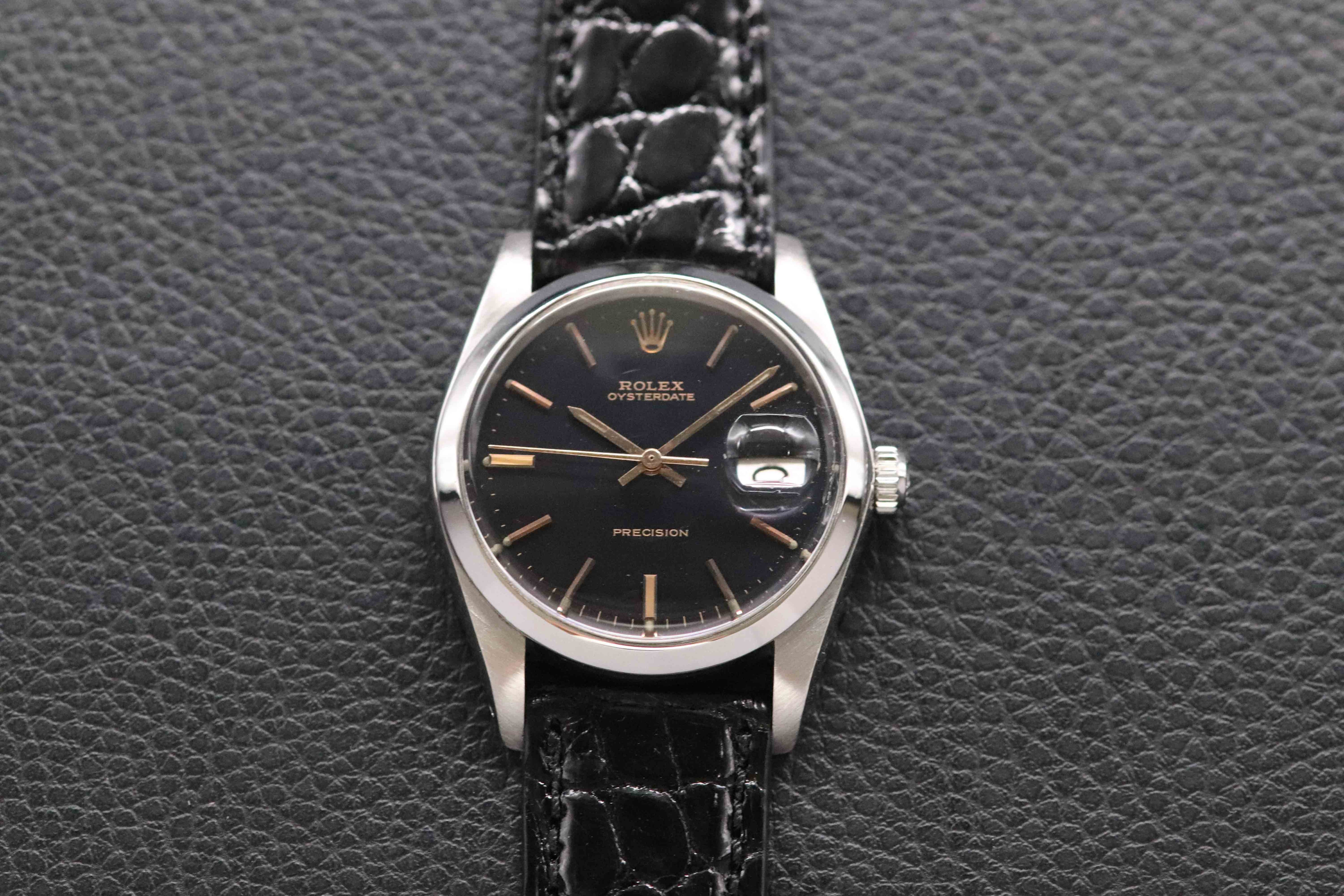 Rolex Oysterdate Precision 6694 Black Dial 1978