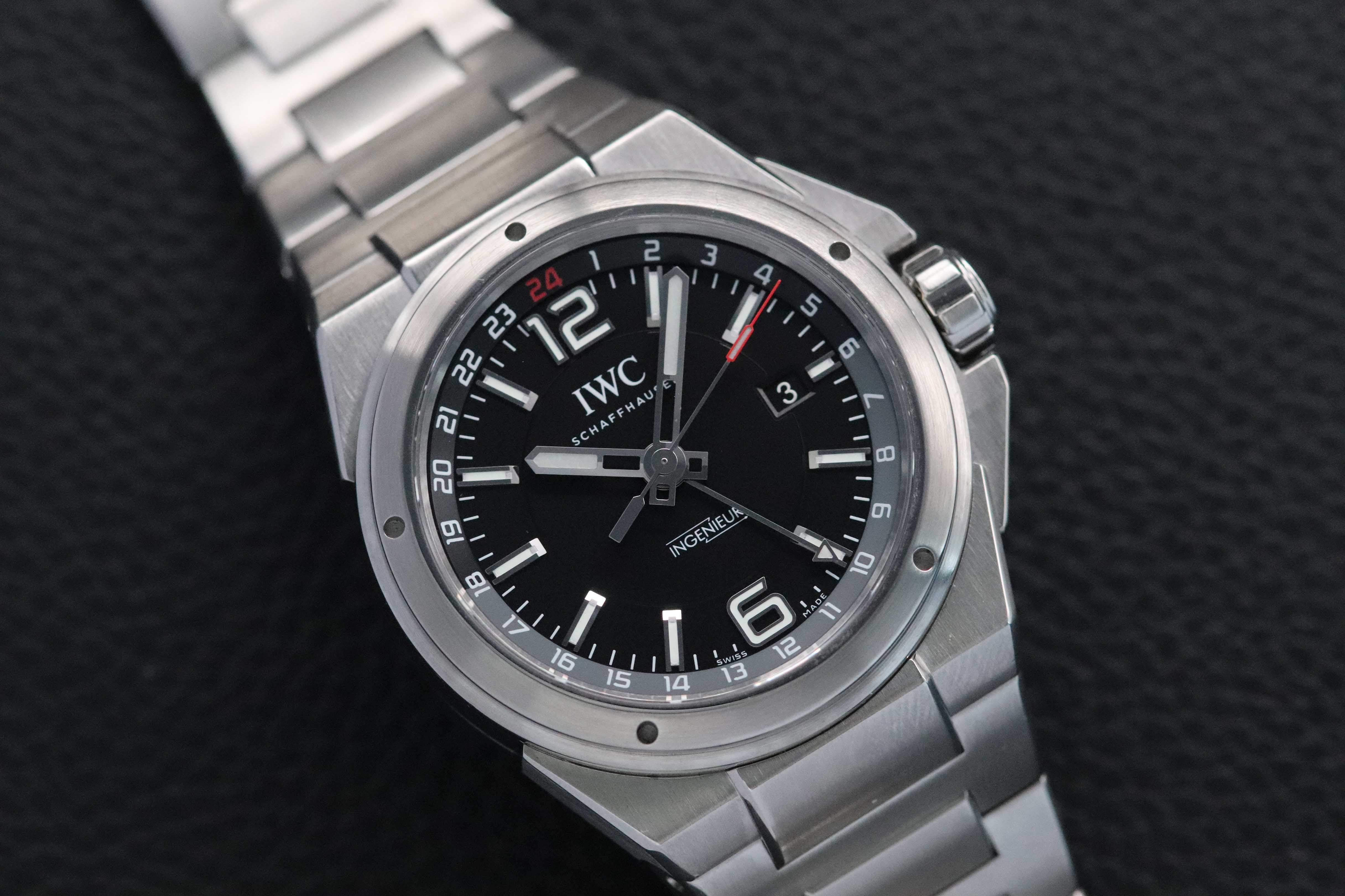 IWC Ingenieur Automatic IW324402 Dual Time Fullset 2019 Scatola+carteggiatura