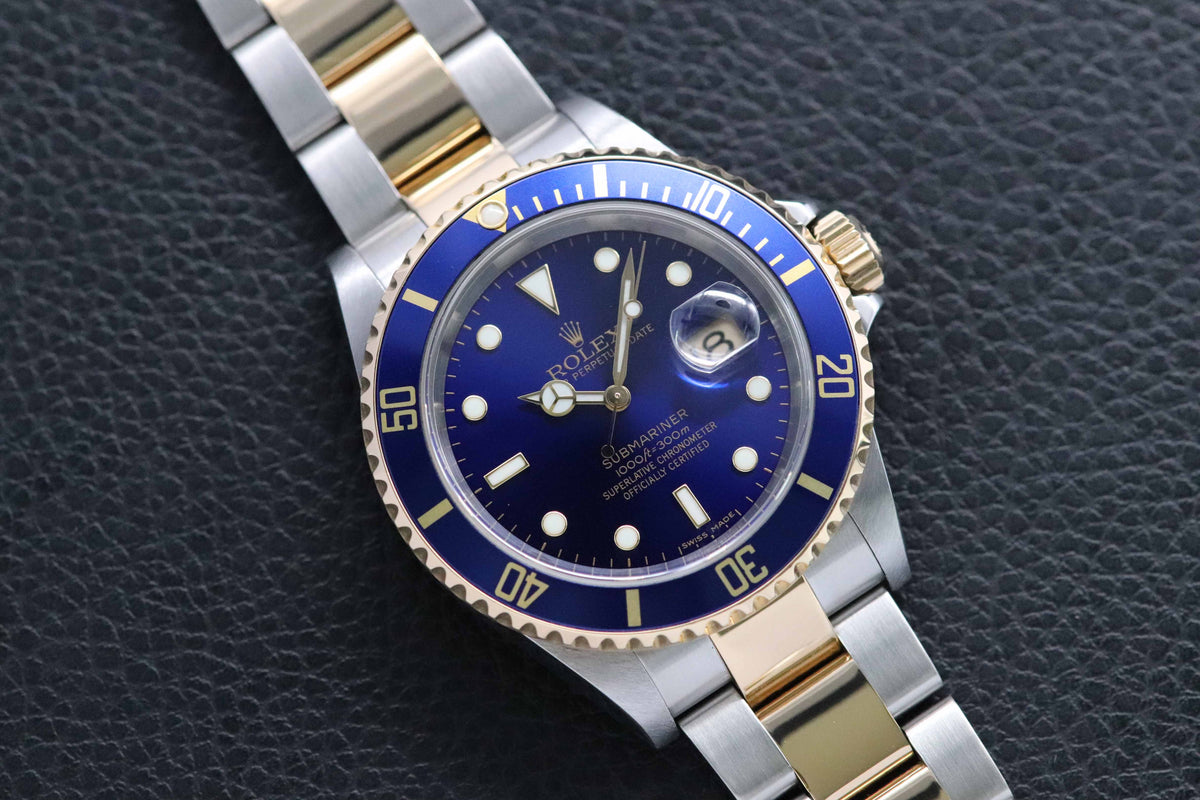 Rolex Submariner Date 16613LB Fullset 2008 Box+Papers