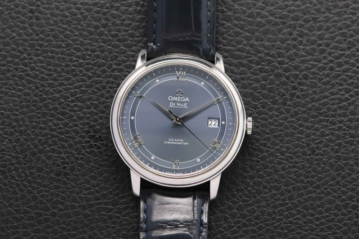 Omega De Ville Prestige 424.13.40.20.03.002 Blue Dial 2018